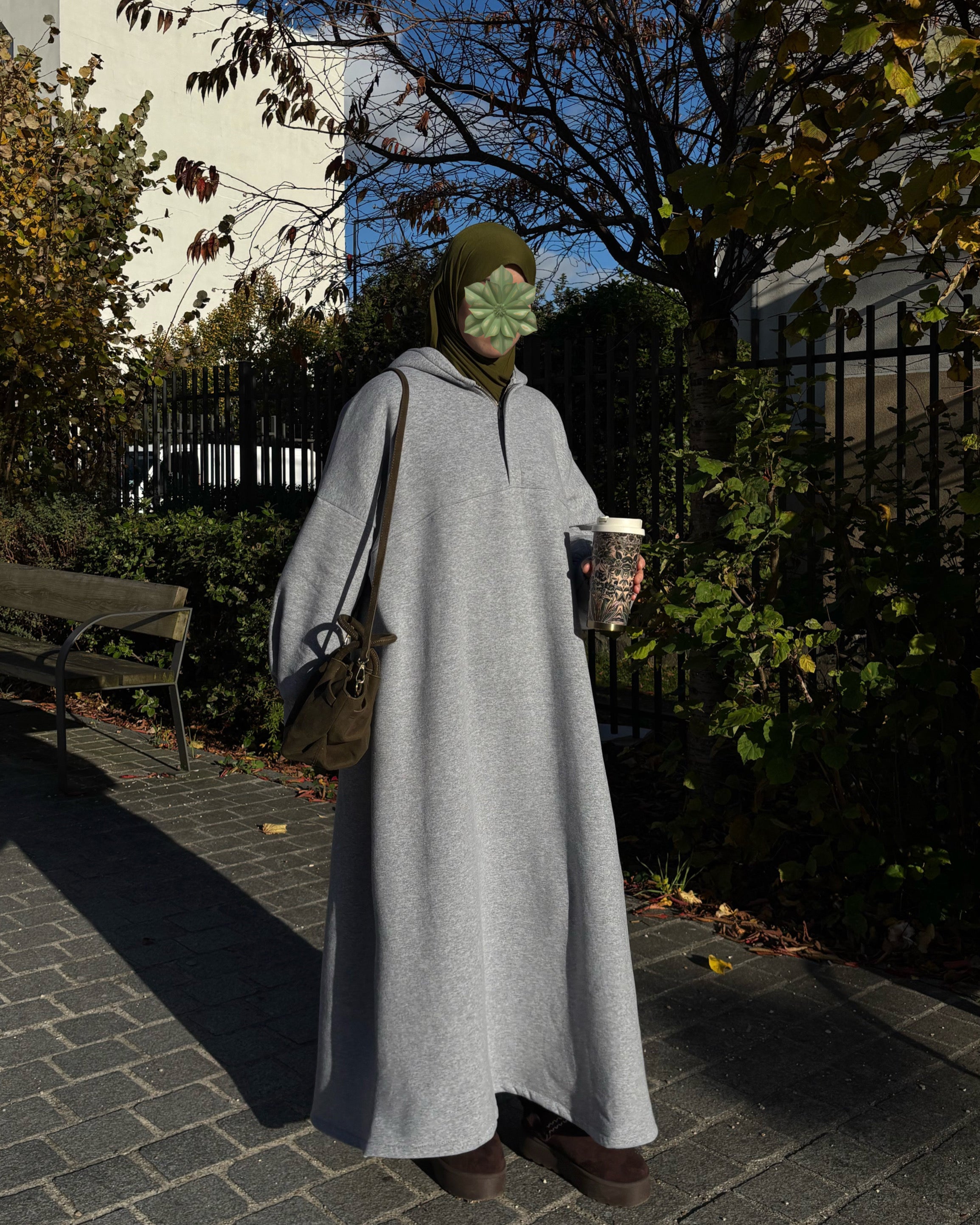 Sweat Maxi Moltonné Oversize – L’abaya pull cocooning de la saison