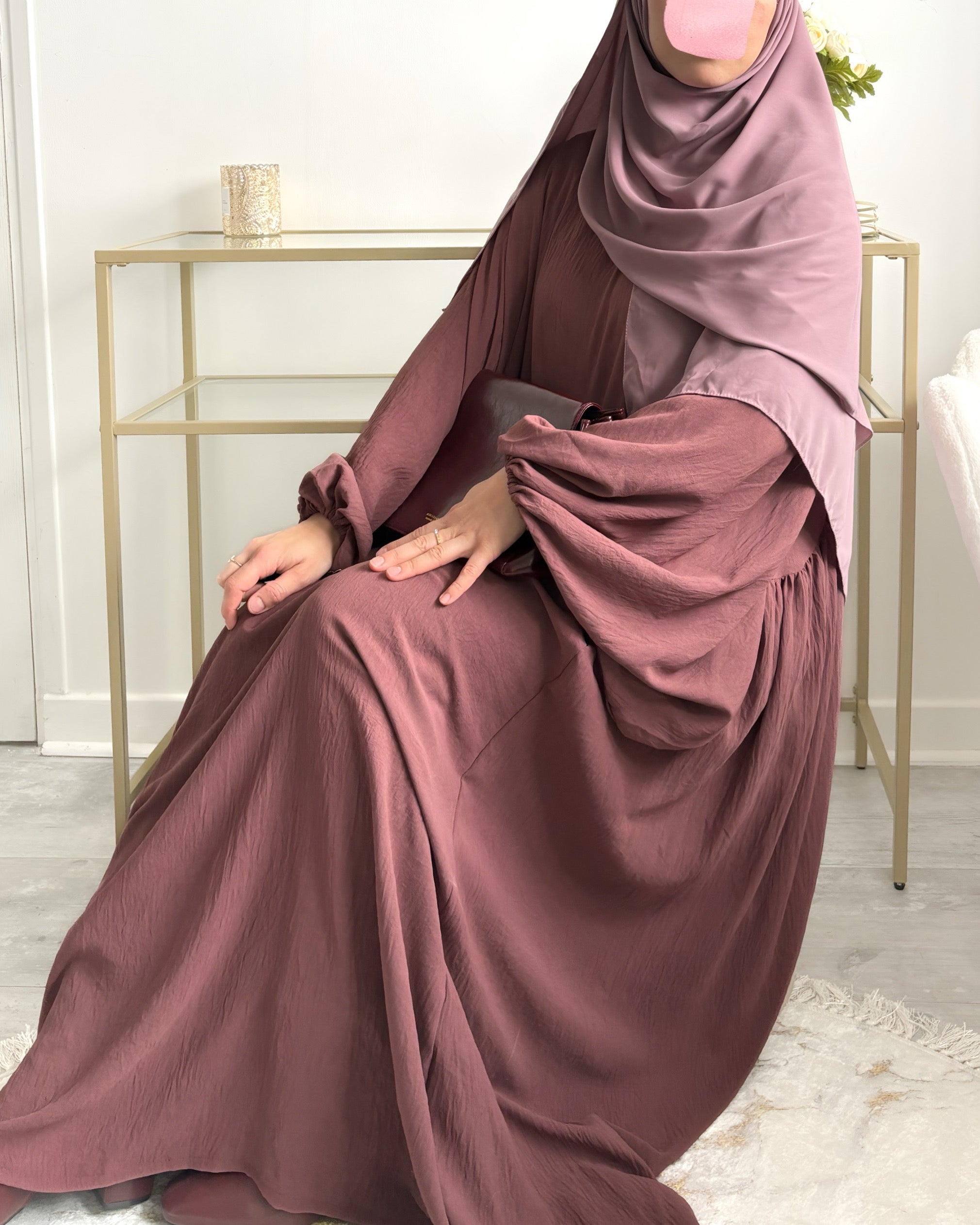 Abaya NOURA manches bouffantes
