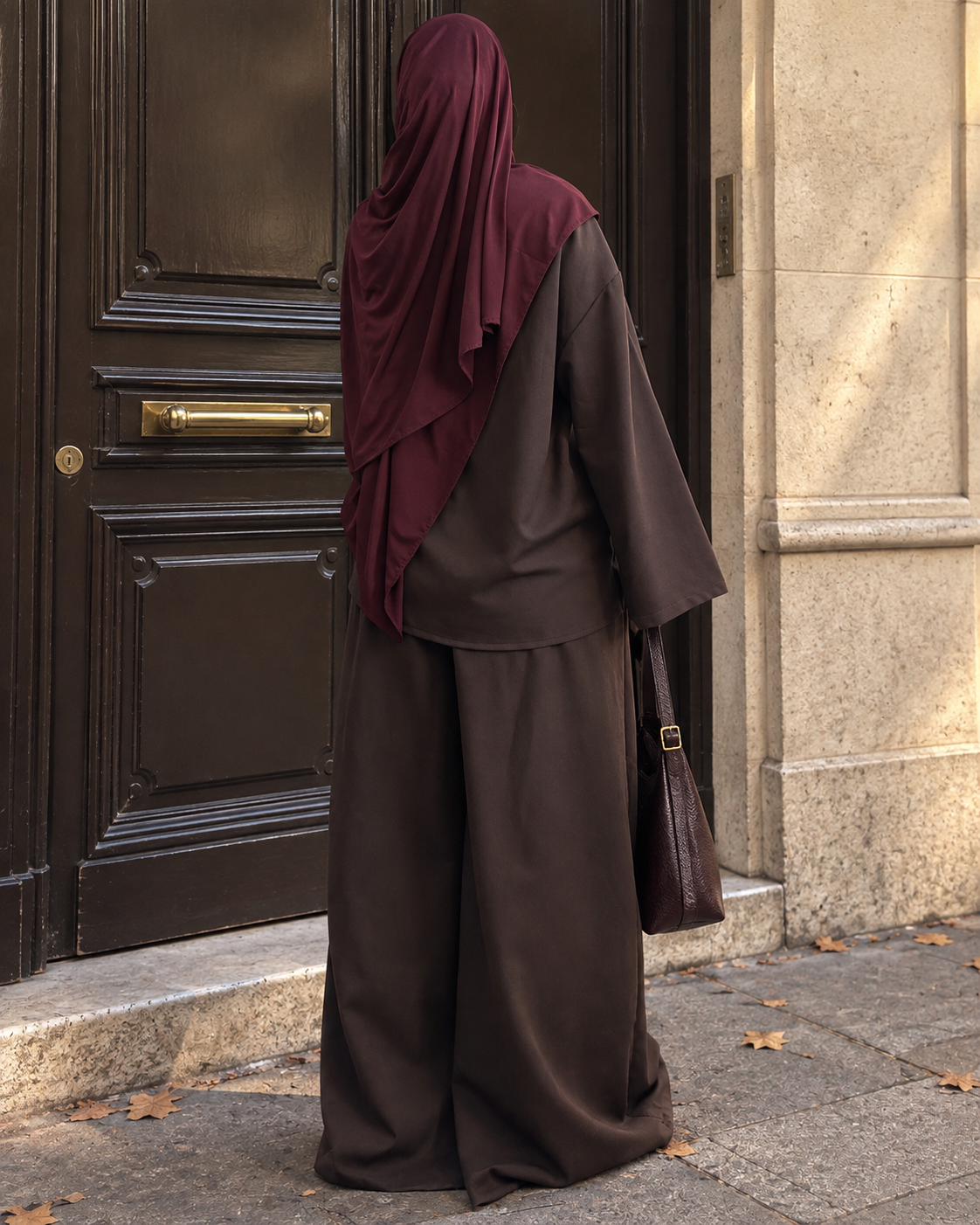Ensemble Modest Tunique & Pantalon Wide Leg – Layering