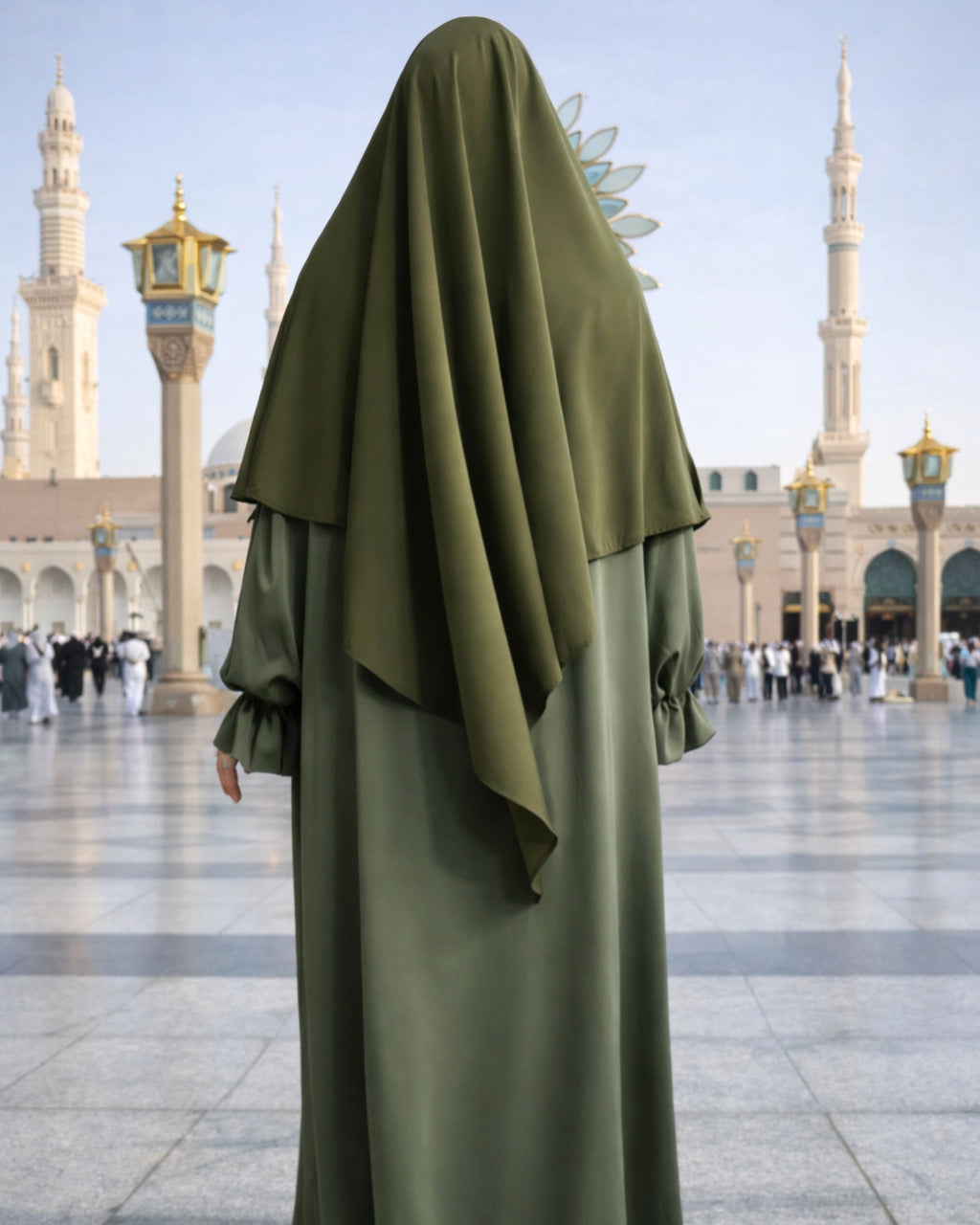 Khimar moyen soie de medine