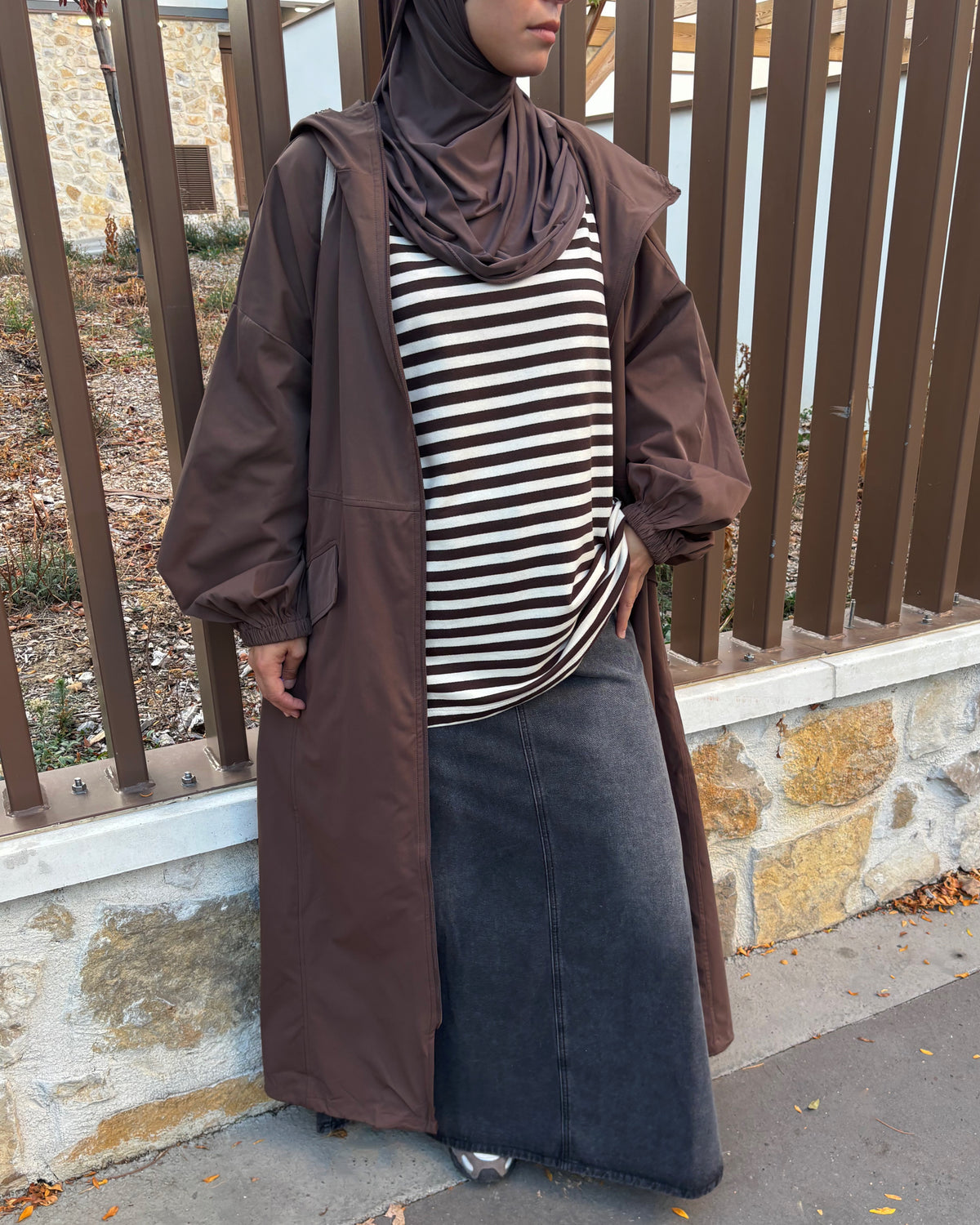 Longue veste imperméable femme – Déperlant, coupe-vent & oversize