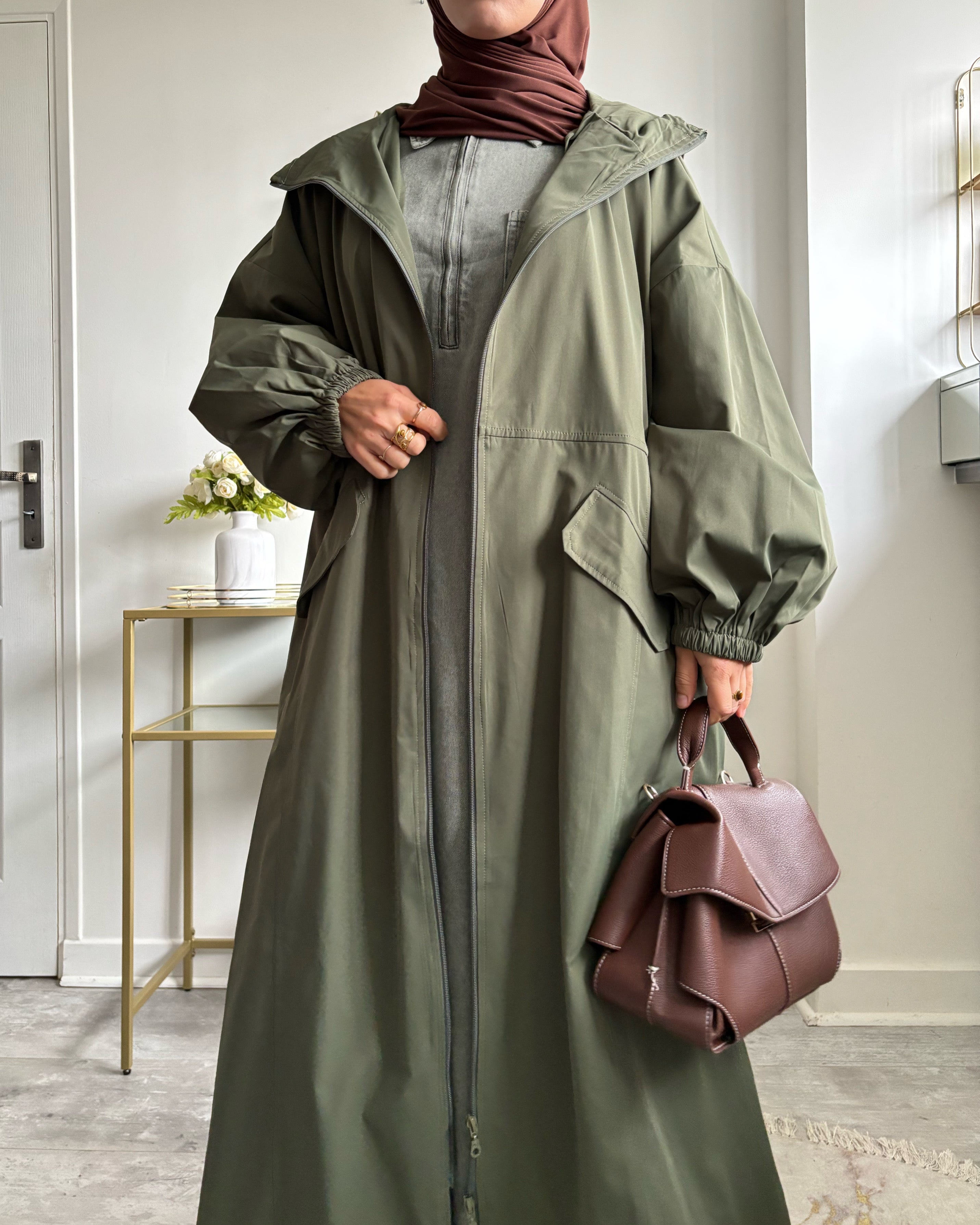 Veste Longue Imperméable & Coupe-Vent