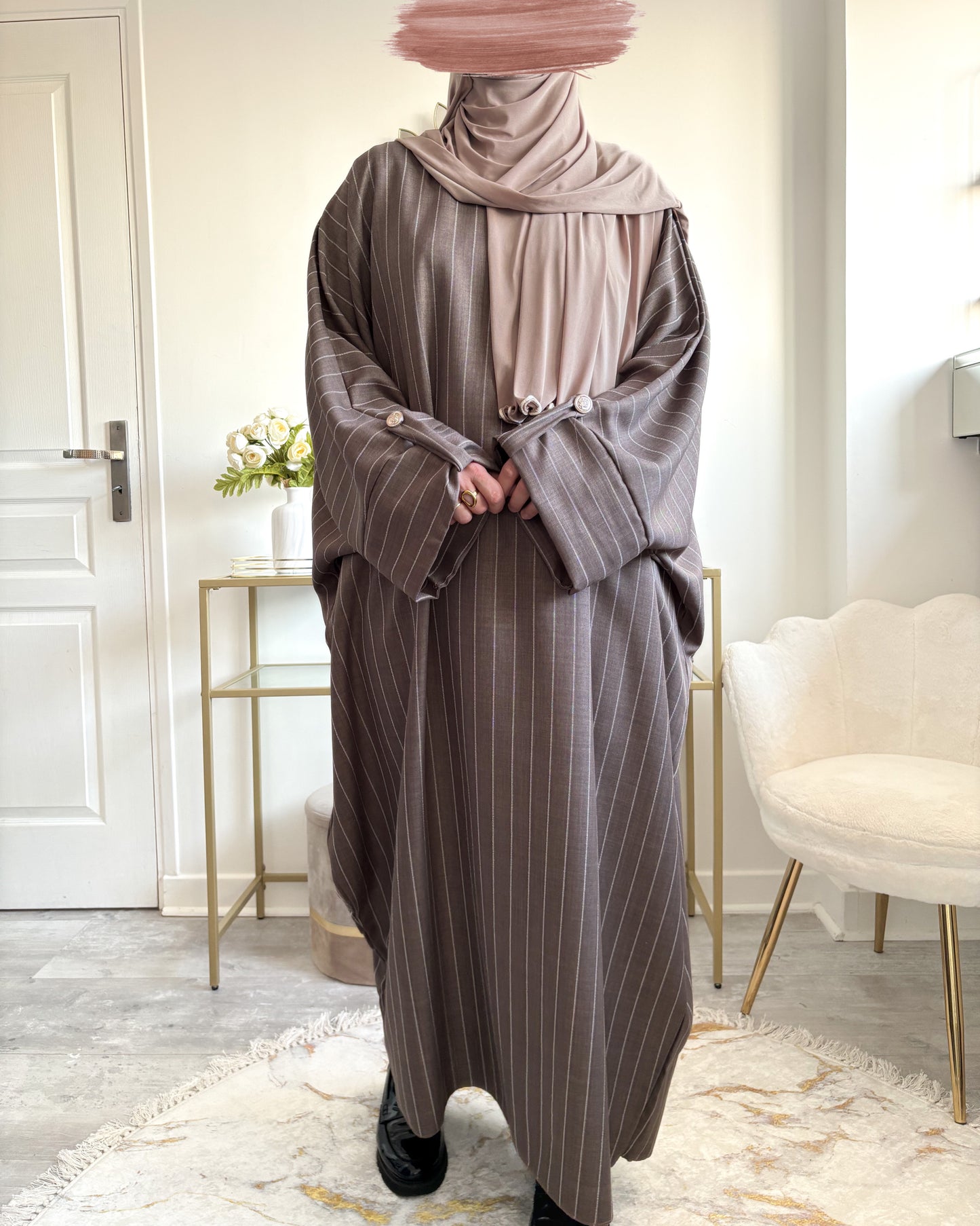 Abaya rayée Dana