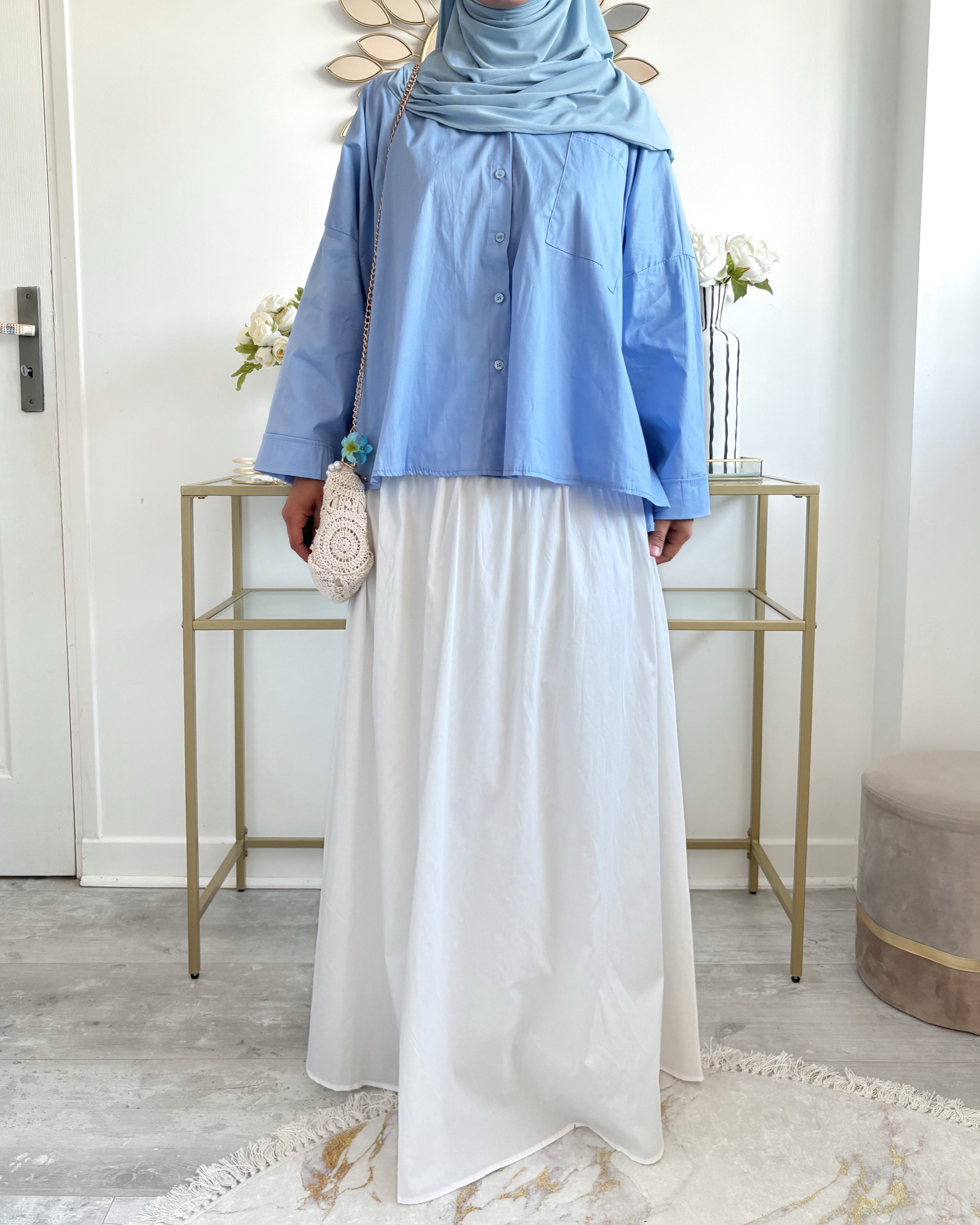 Jupe Longue 100 % Coton Doublée