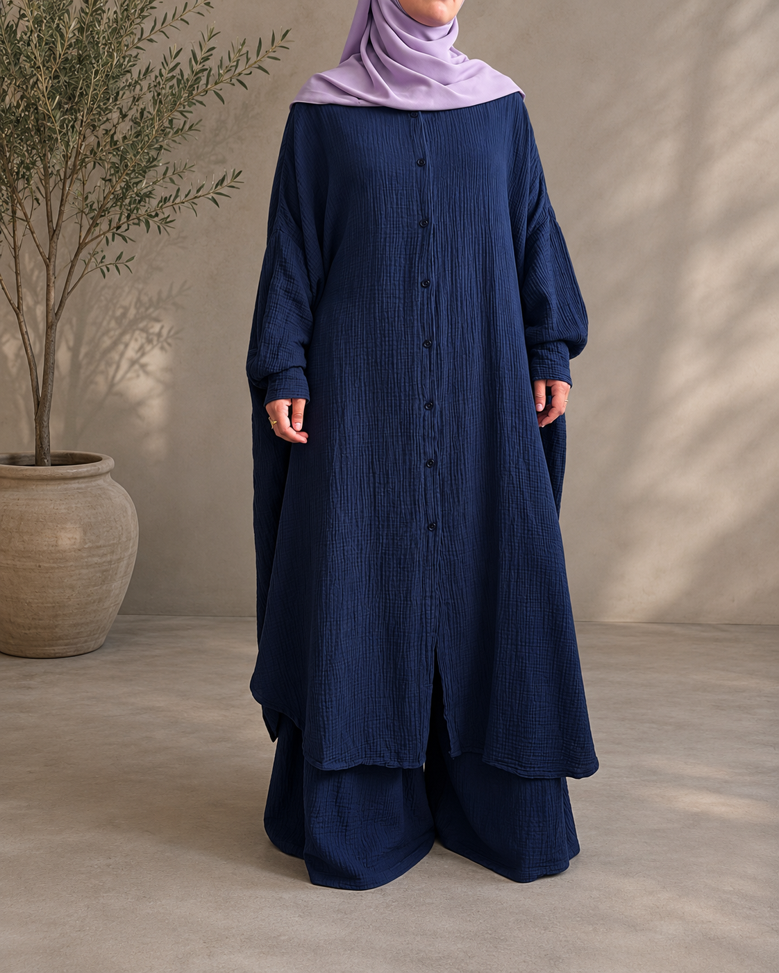 Ensemble Oversize – 100% Coton Texturé
