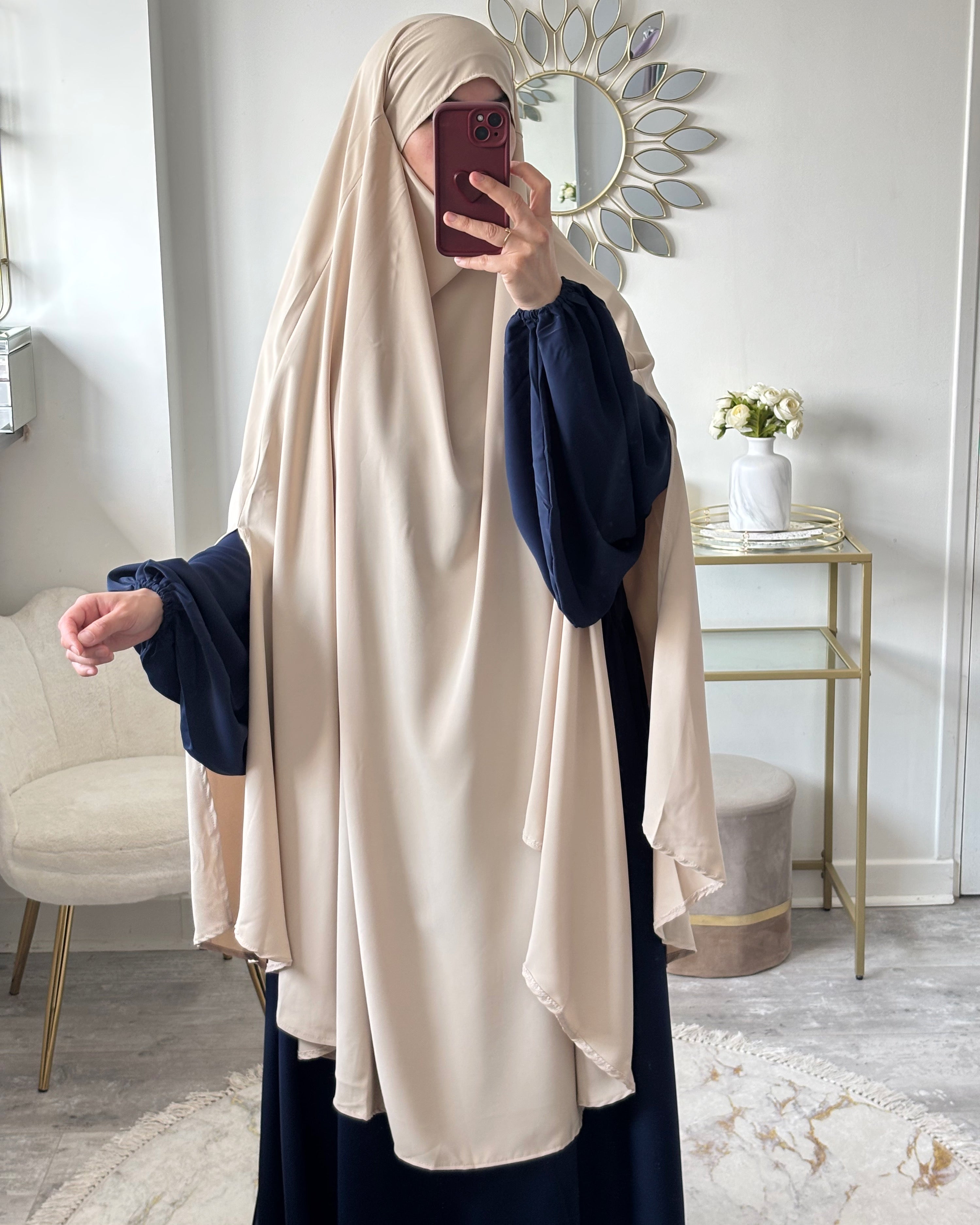 Khimar à fentes