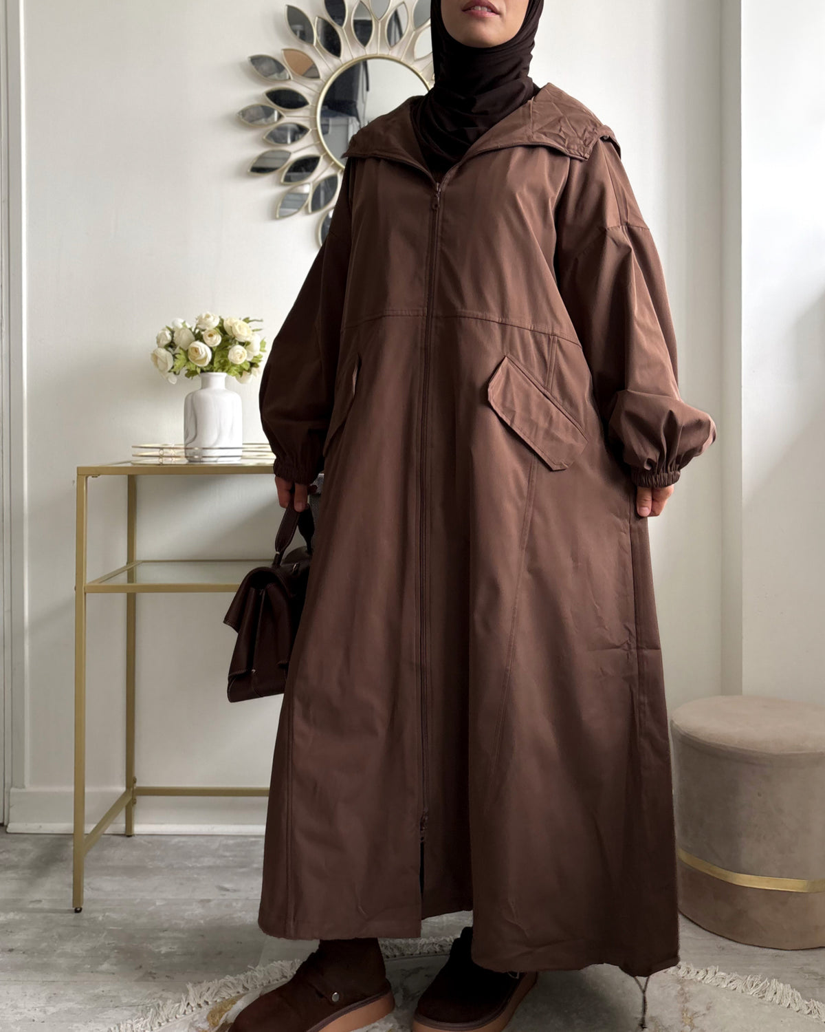 Longue veste imperméable femme – Déperlant, coupe-vent & oversize