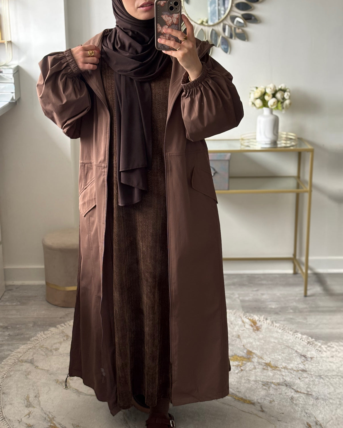 Longue veste imperméable femme – Déperlant, coupe-vent & oversize