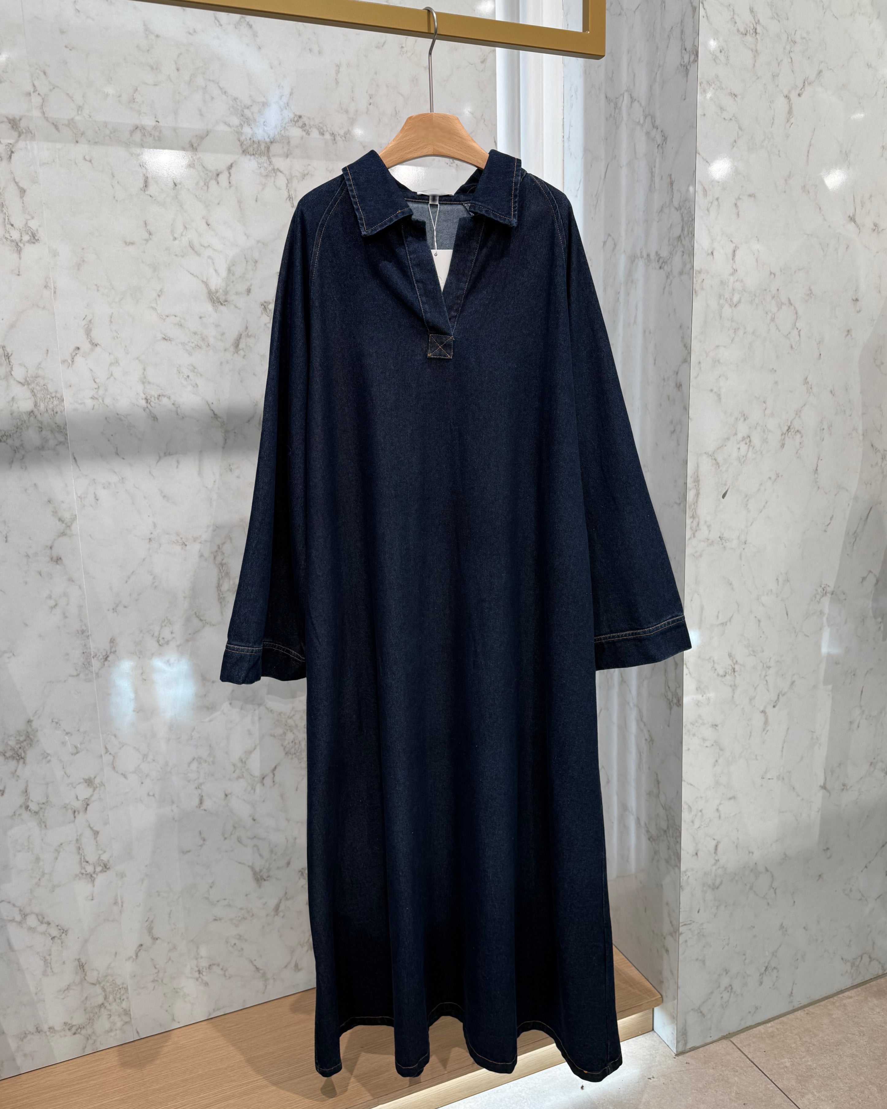 Abaya Jean – Denim Brut