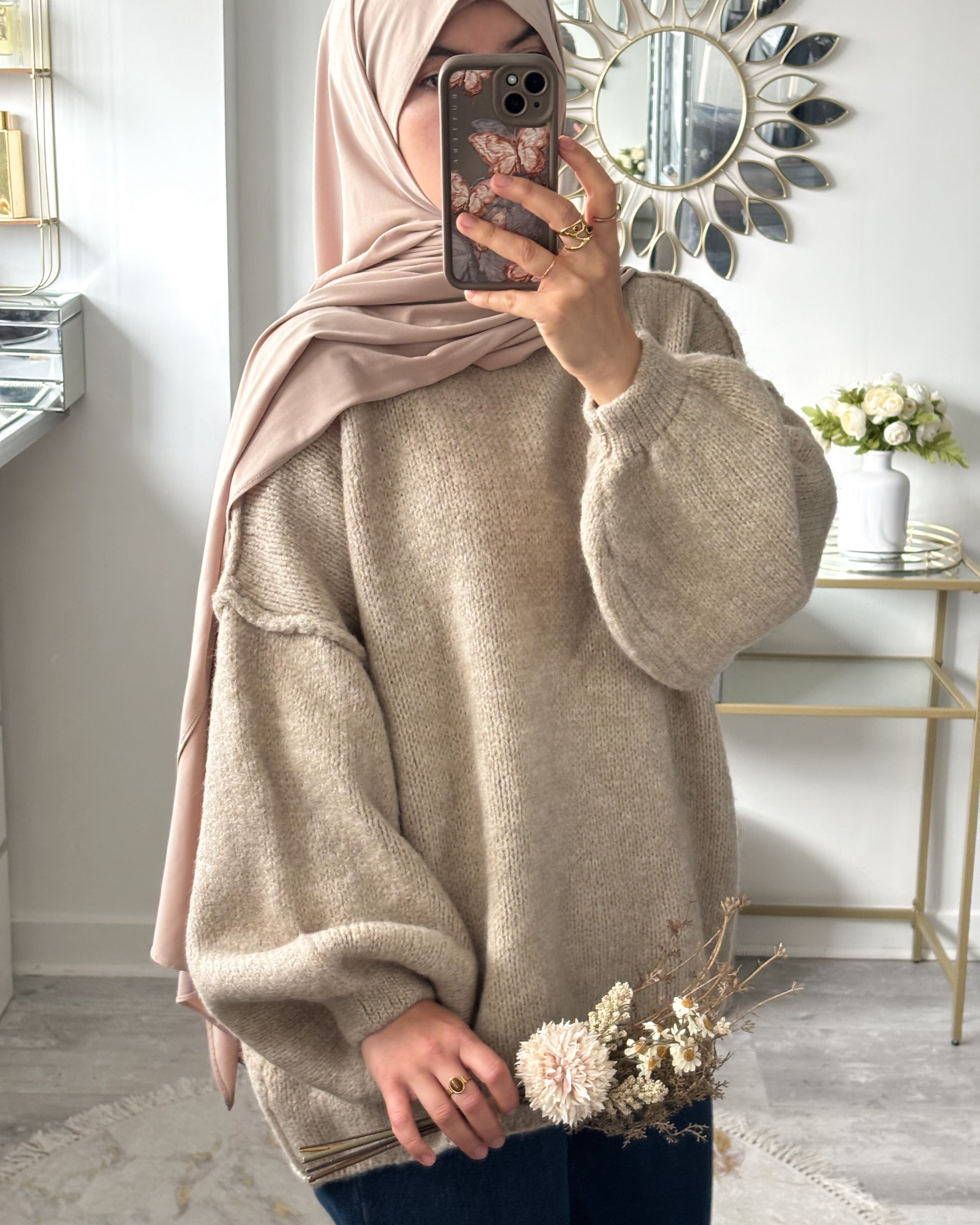 Pull Oversize Col Montant – Élégance et Confort pour un Hiver Stylé