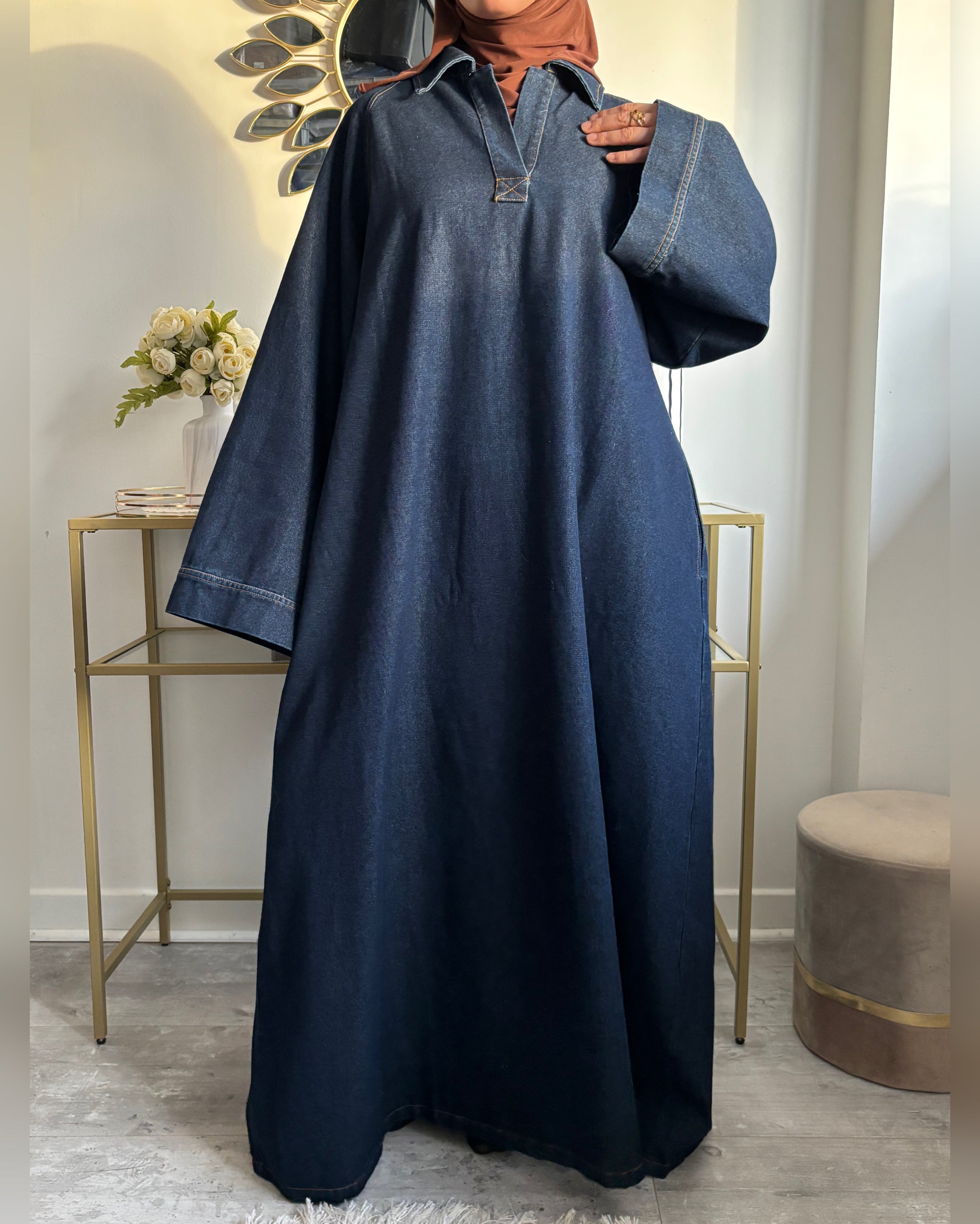 Abaya Jean – Denim Brut