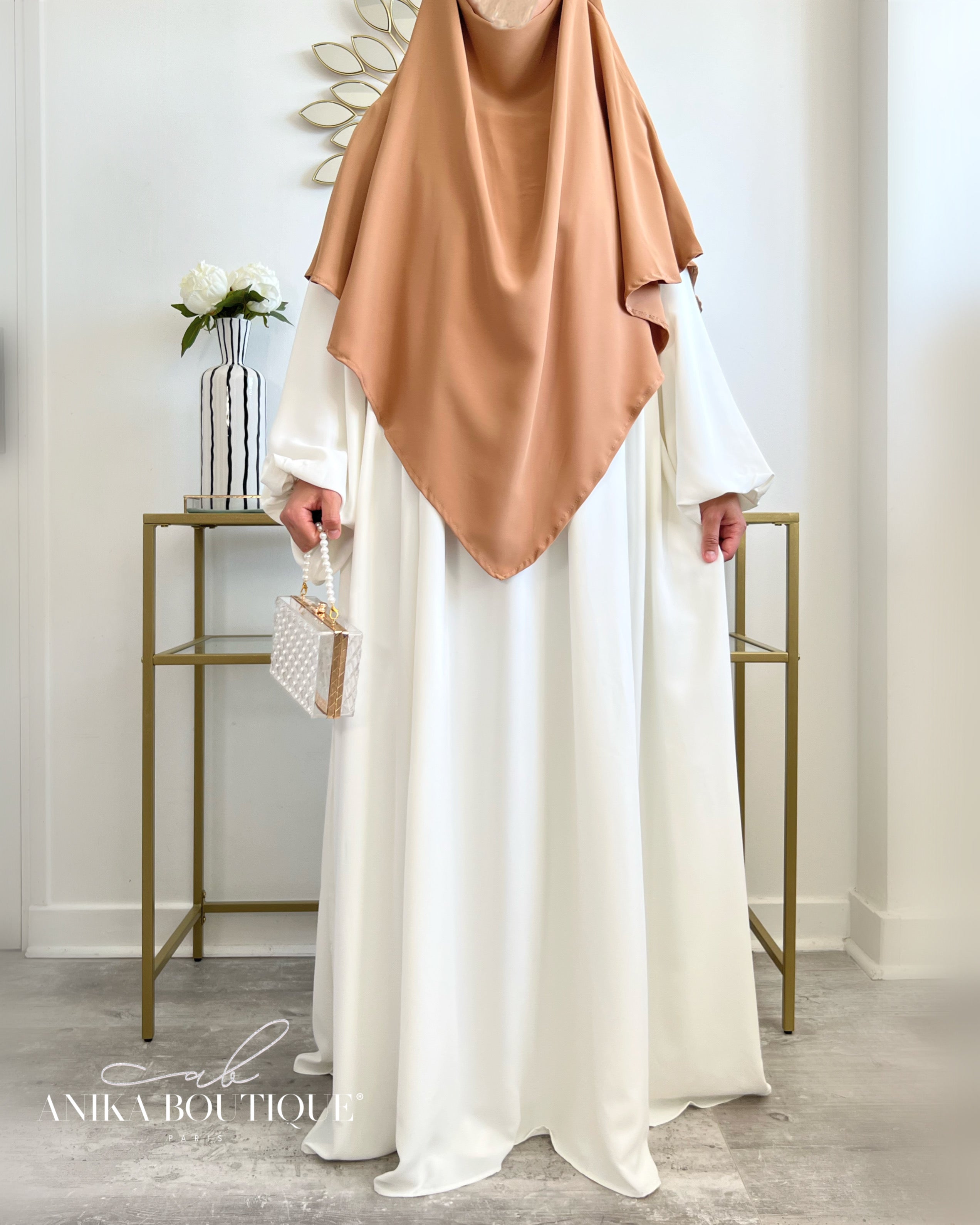 Abaya Naïla - Élégance et Confort avec Manches Bouffantes