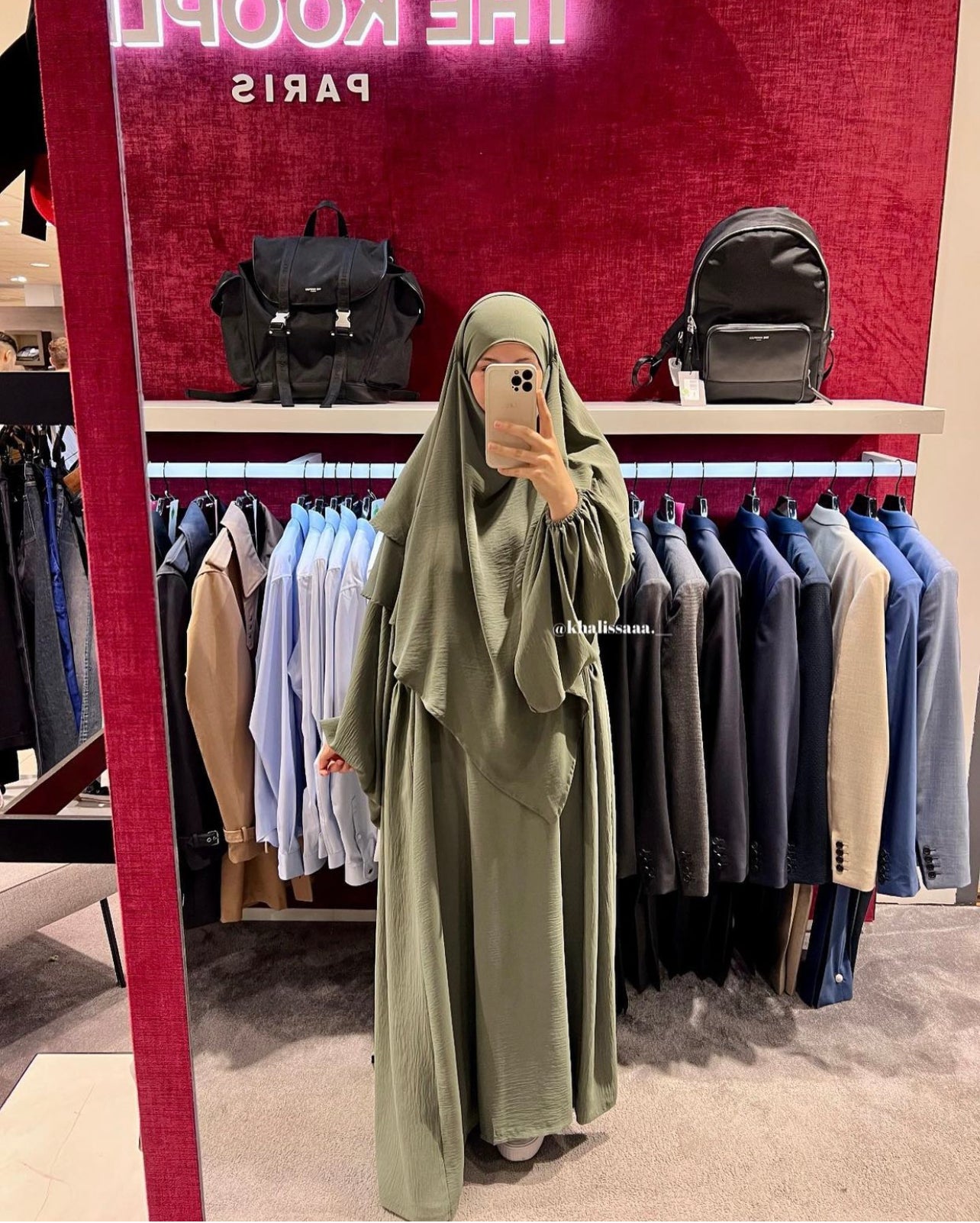 Abaya NOURA manches bouffantes