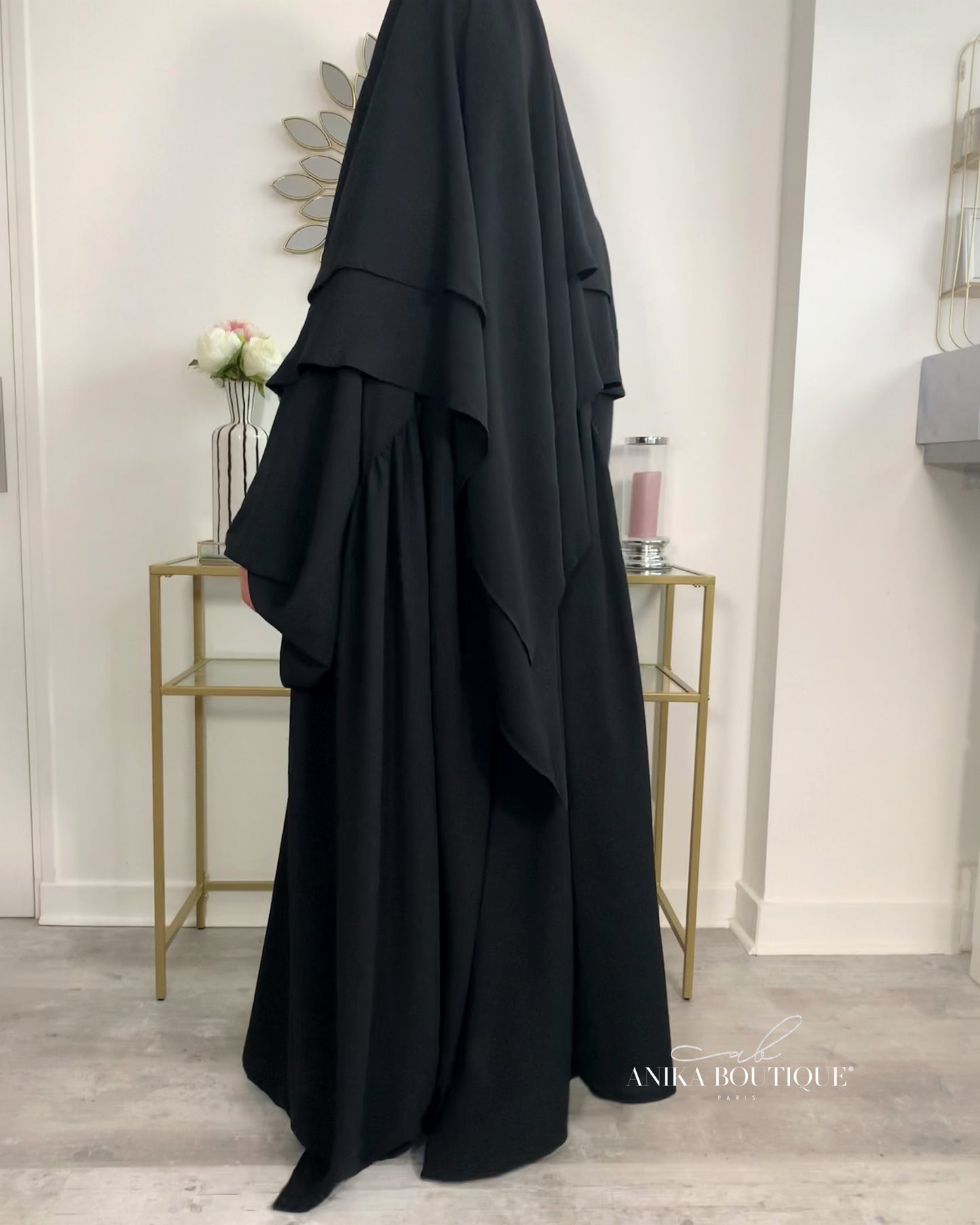 Abaya NOURA TALL pour femmes d'1m75/ 1m80