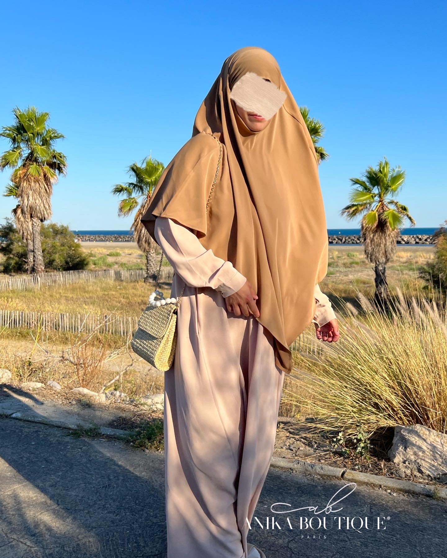 Khimar moyen soie de medine