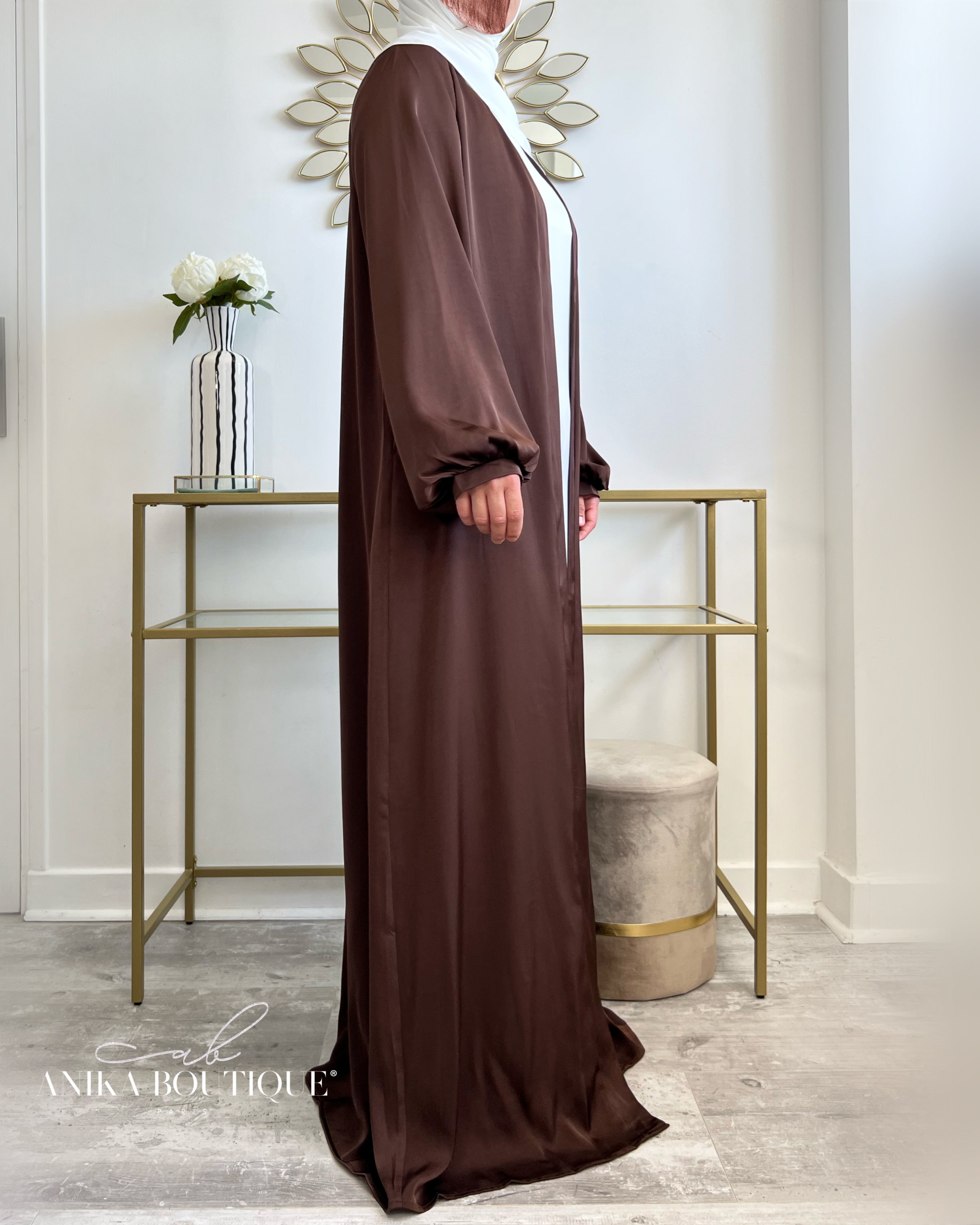 Kimono Satiné manches bouffantes