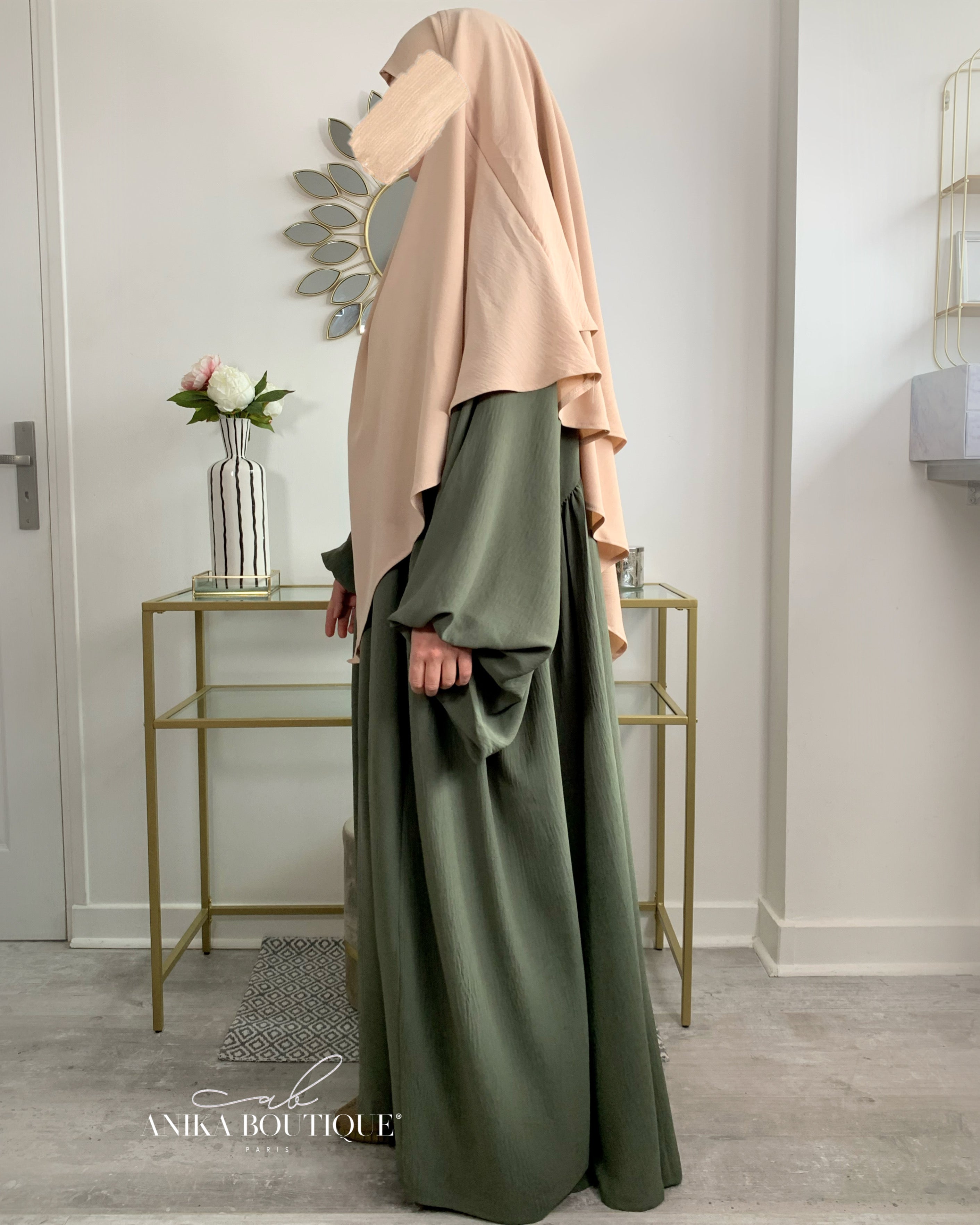 Abaya NOURA manches bouffantes