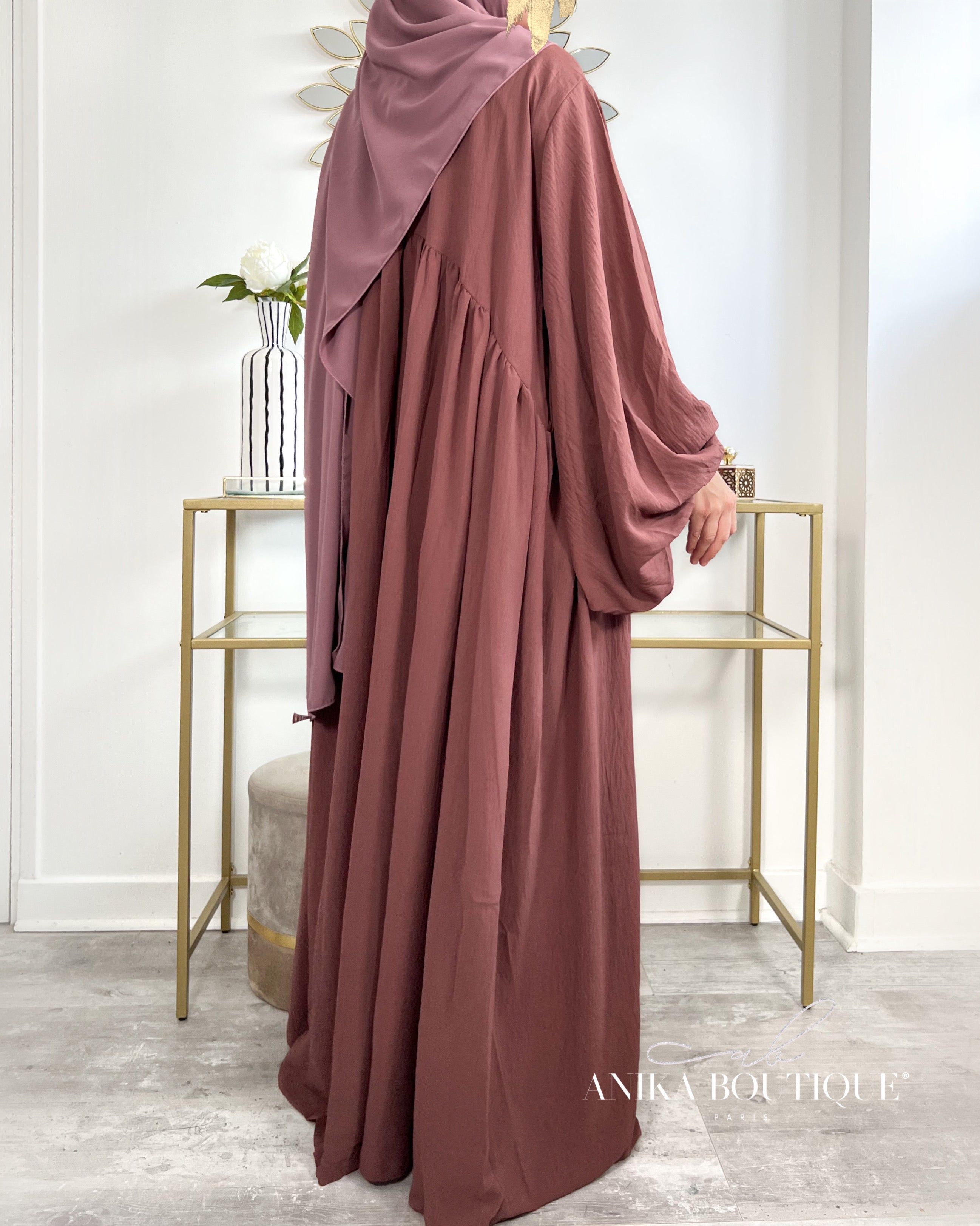 Abaya NOURA manches bouffantes