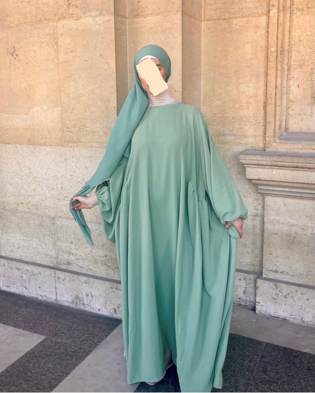 Hijab soie de Medine Larissa