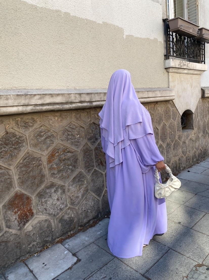 Abaya Naïla - Élégance et Confort avec Manches Bouffantes