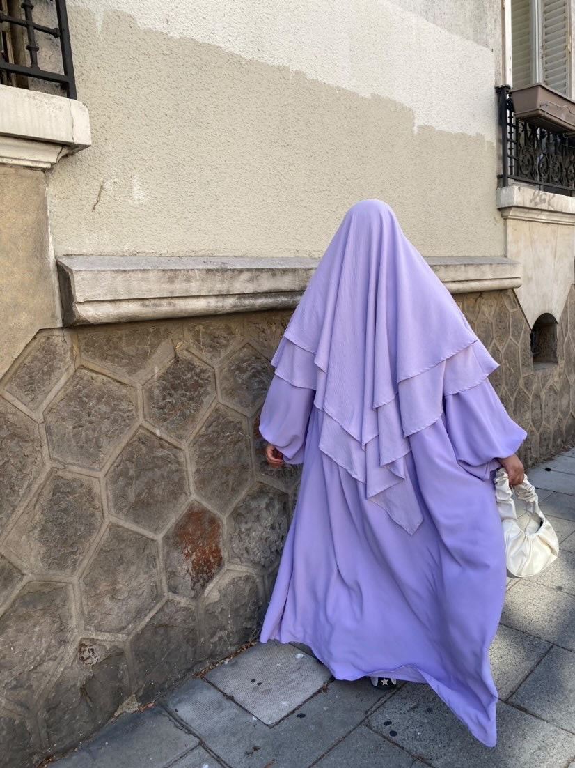 Abaya Naïla - Élégance et Confort avec Manches Bouffantes