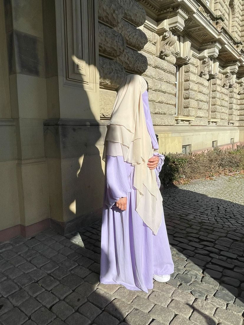 Abaya NOURA manches bouffantes