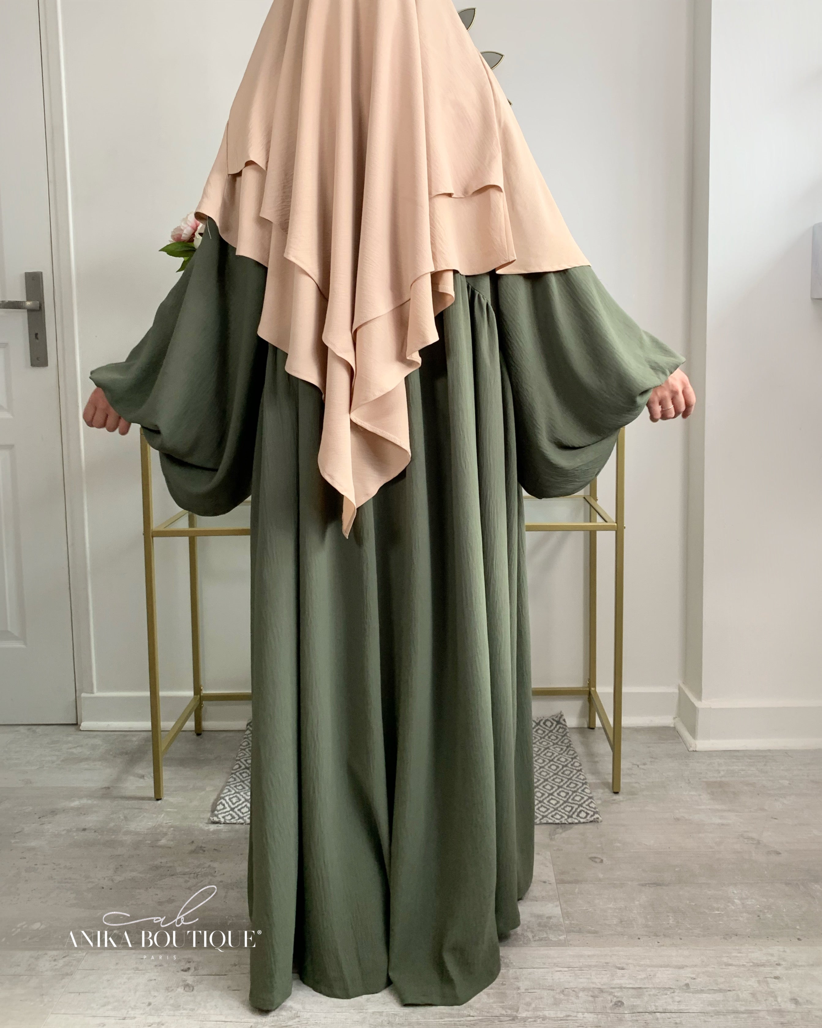 Abaya NOURA manches bouffantes