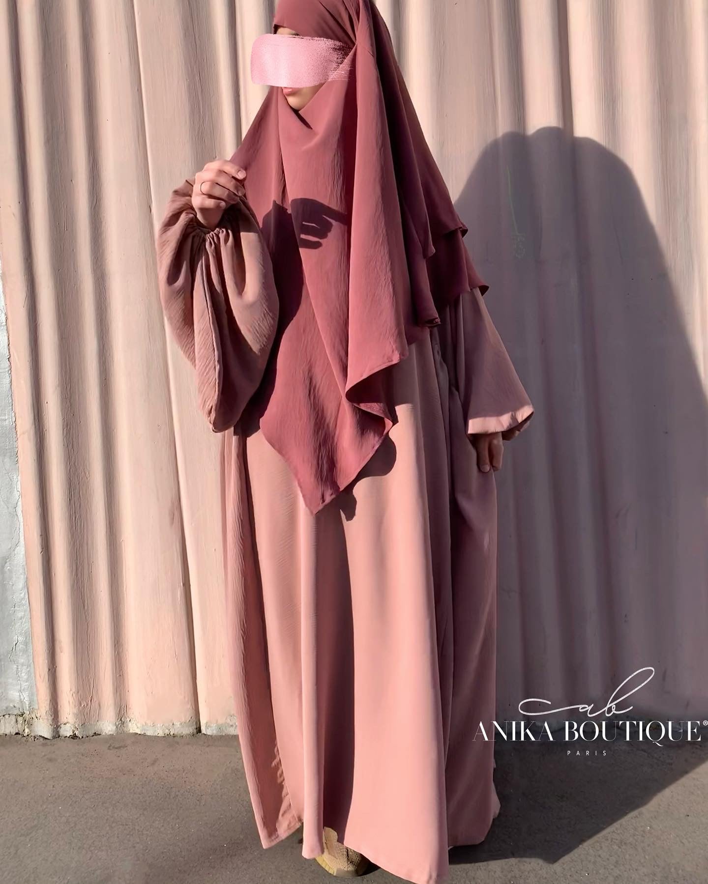 Abaya NOURA manches bouffantes