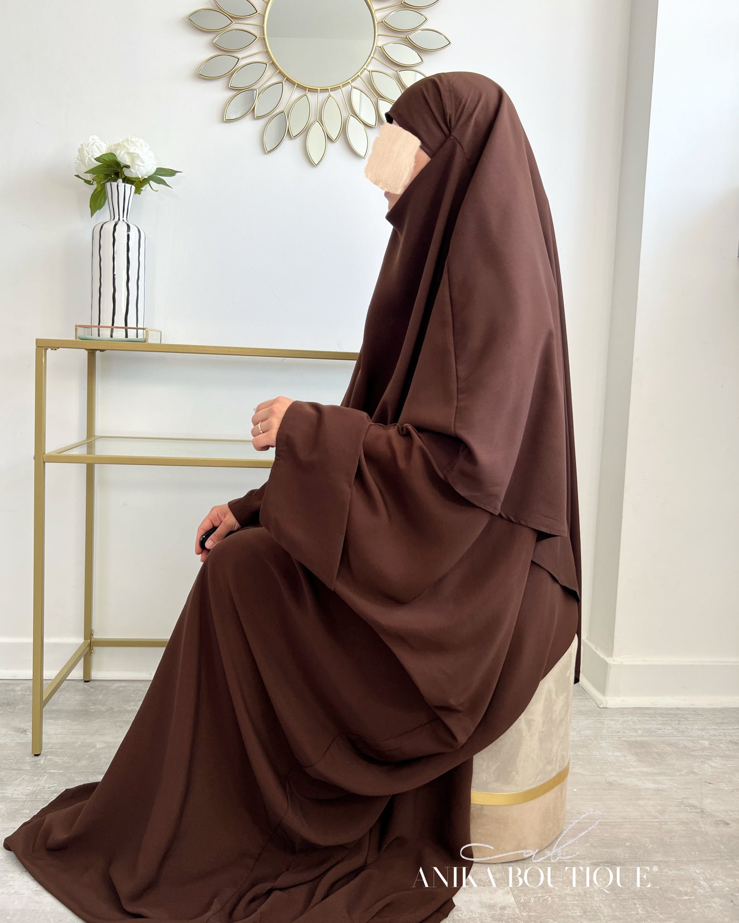 Khimar marron