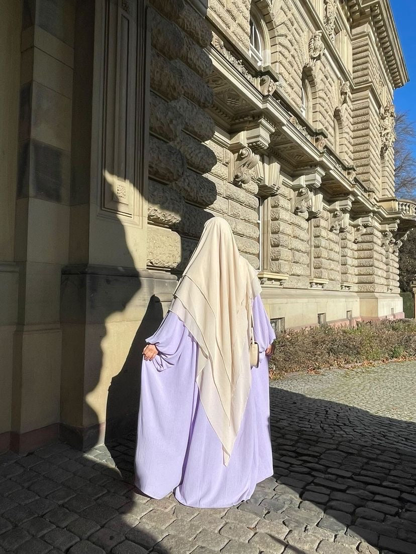 Abaya NOURA manches bouffantes