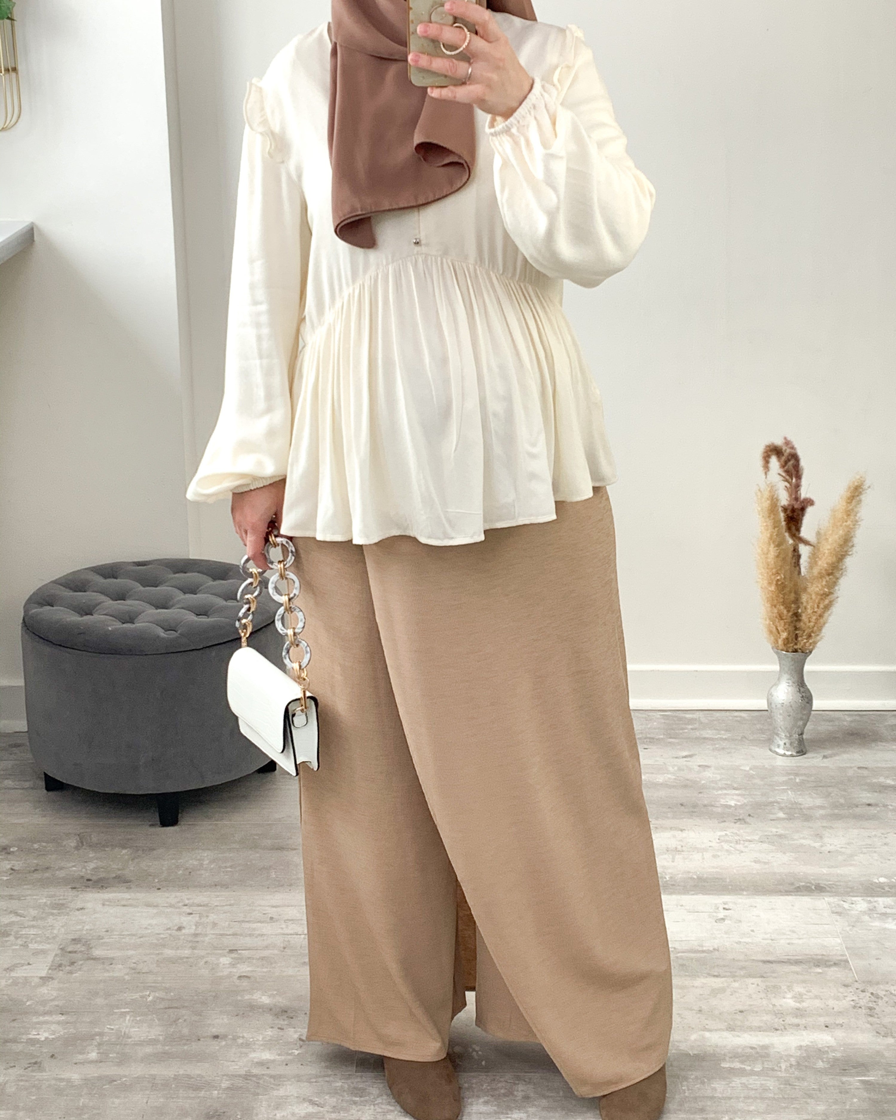 Pantalon effet jupe