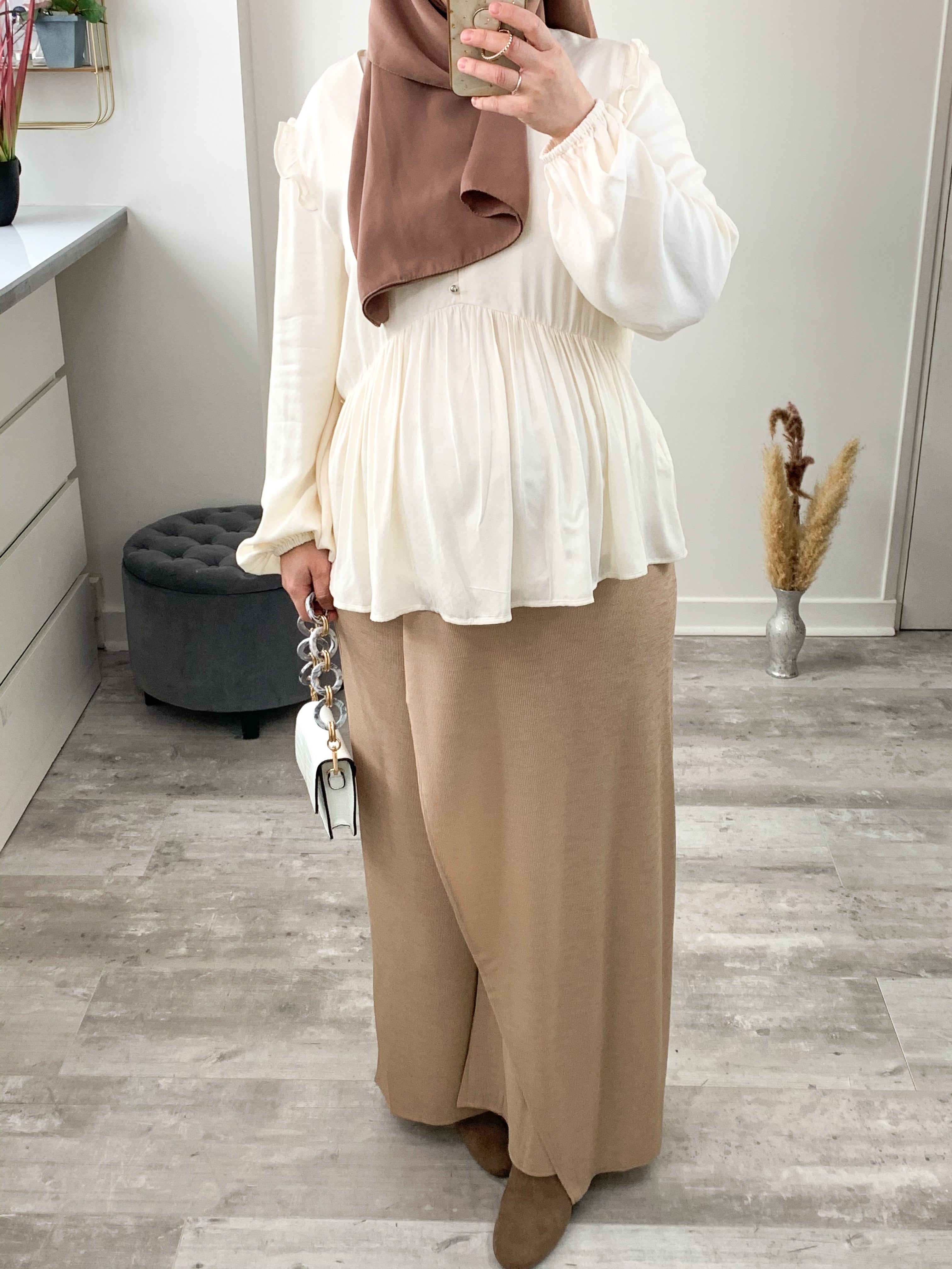 Pantalon effet jupe