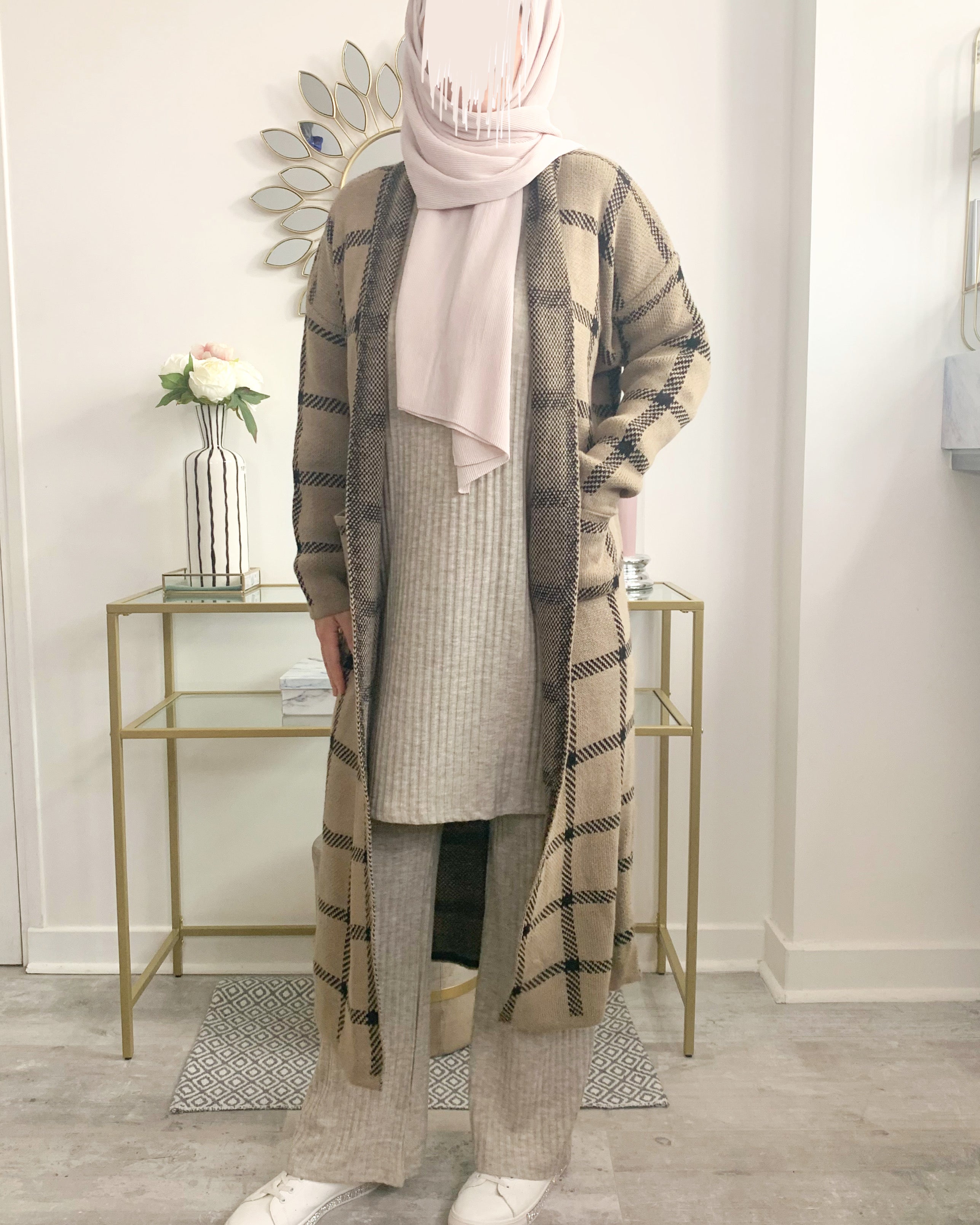 Gilet à carreaux