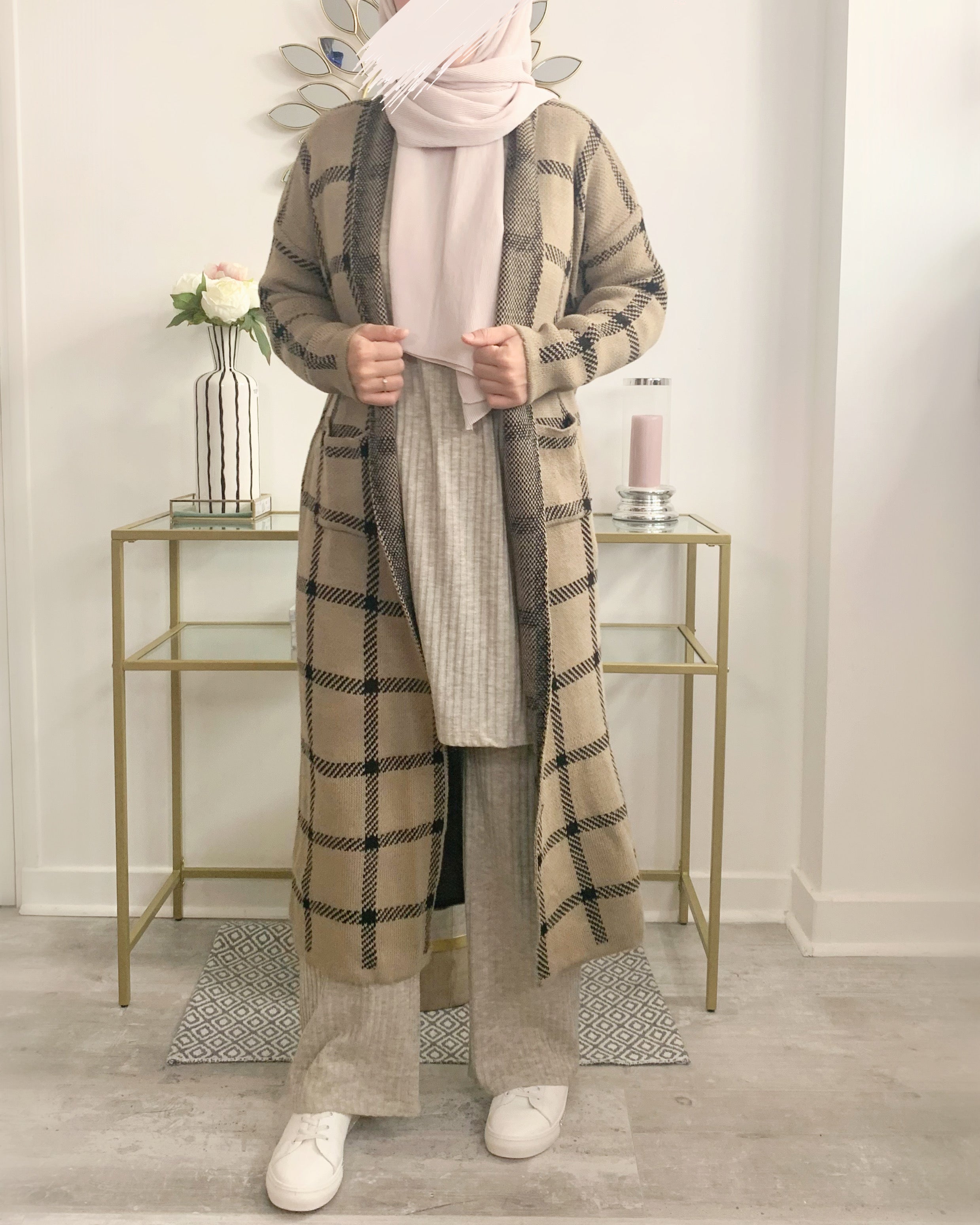 Gilet à carreaux