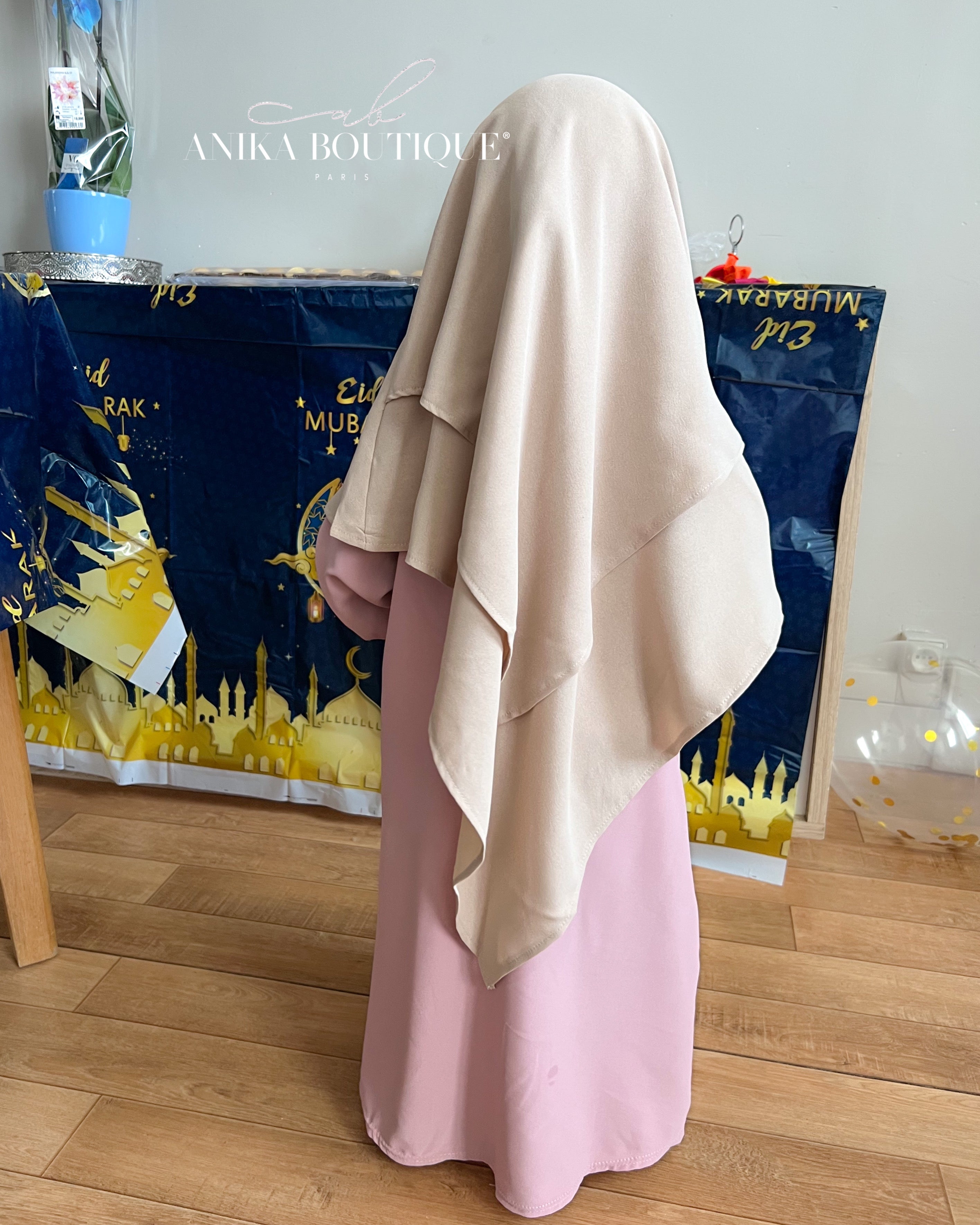 Khimar jazz 2 voiles petite fille