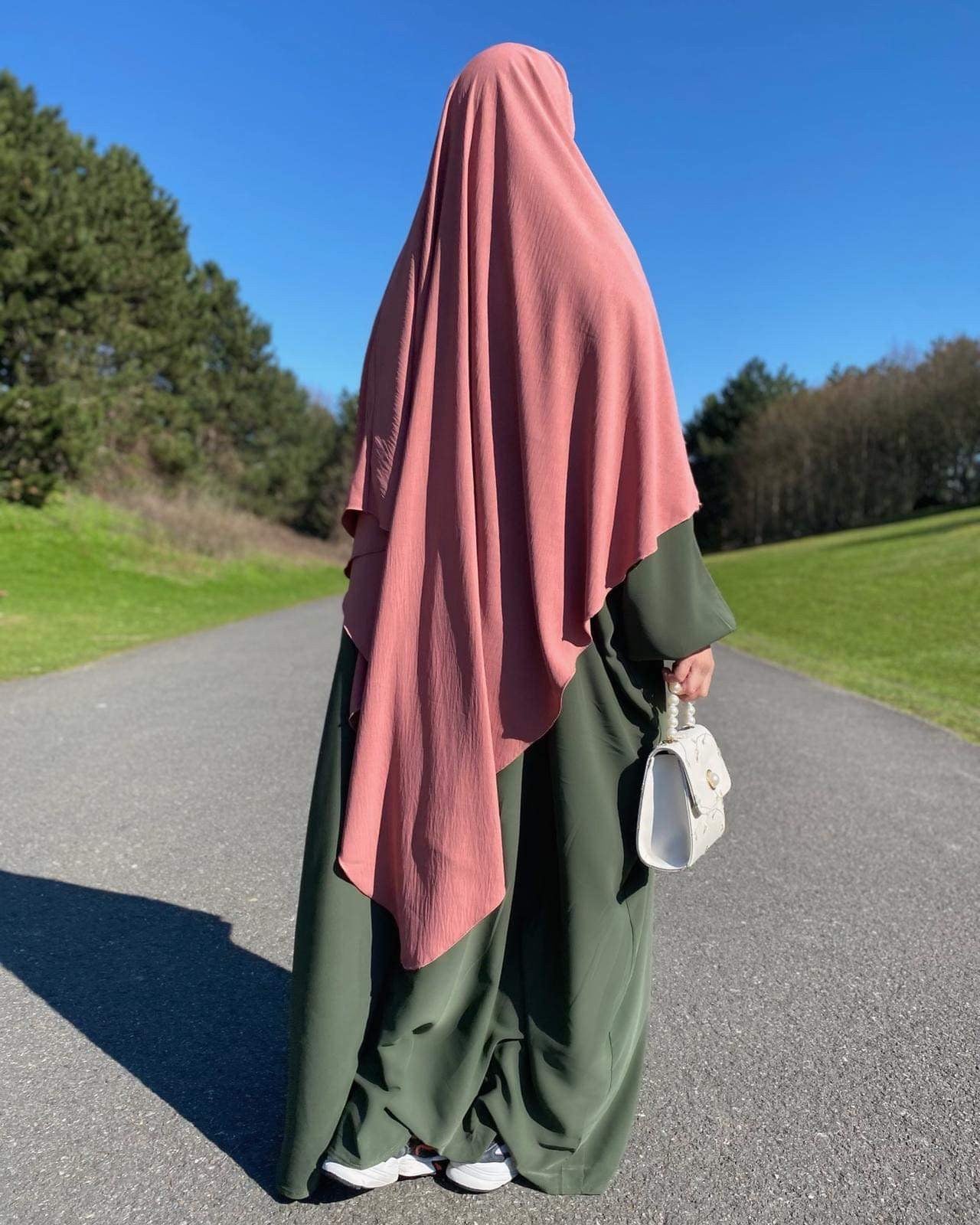 Khimar jazz maxi pamplemousse
