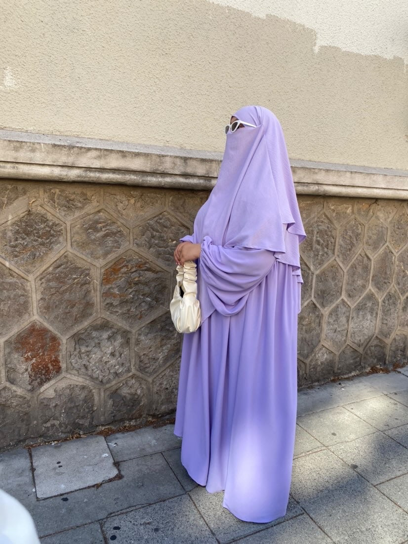 Abaya Naïla - Élégance et Confort avec Manches Bouffantes