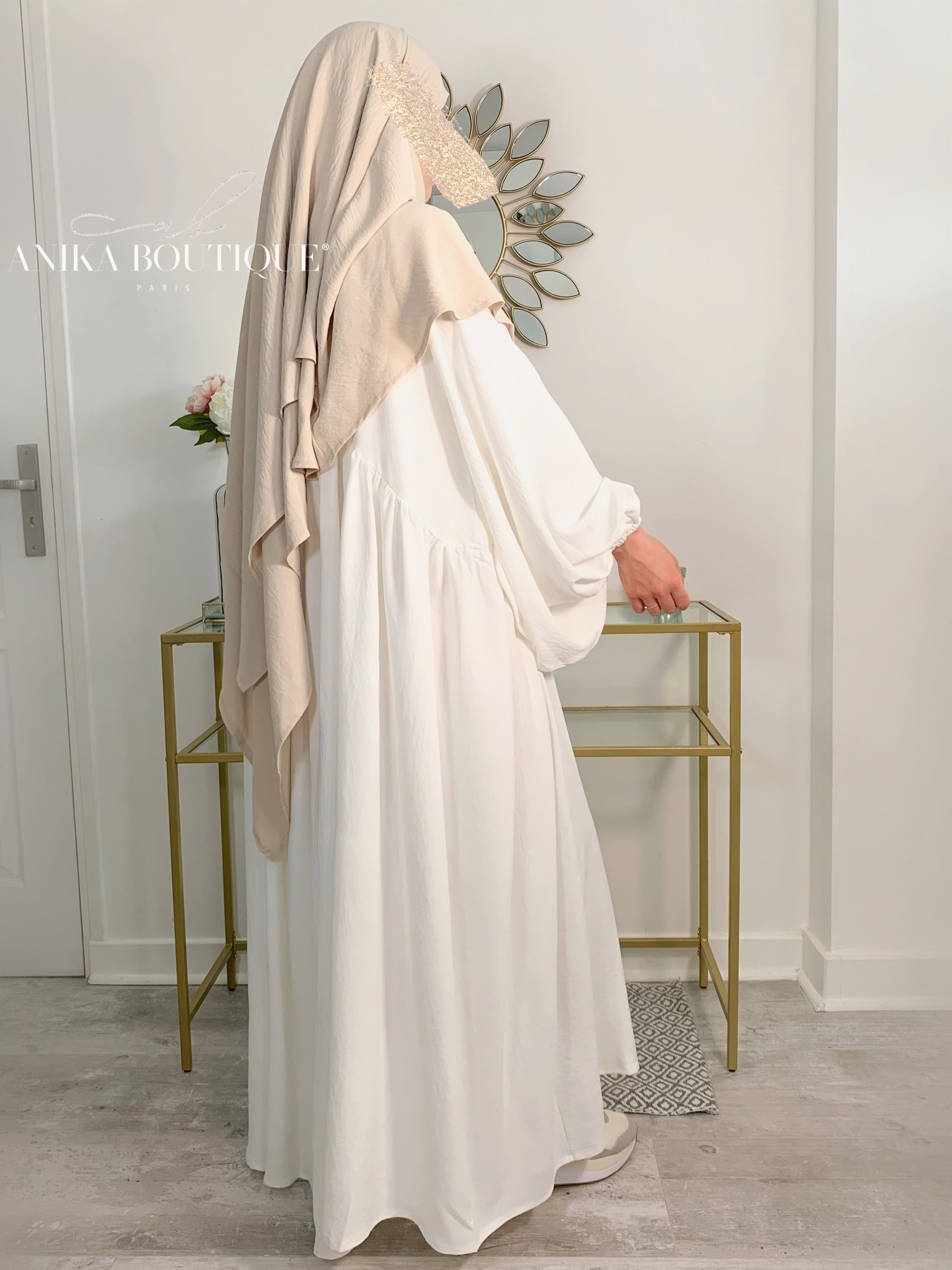 Abaya NOURA manches bouffantes