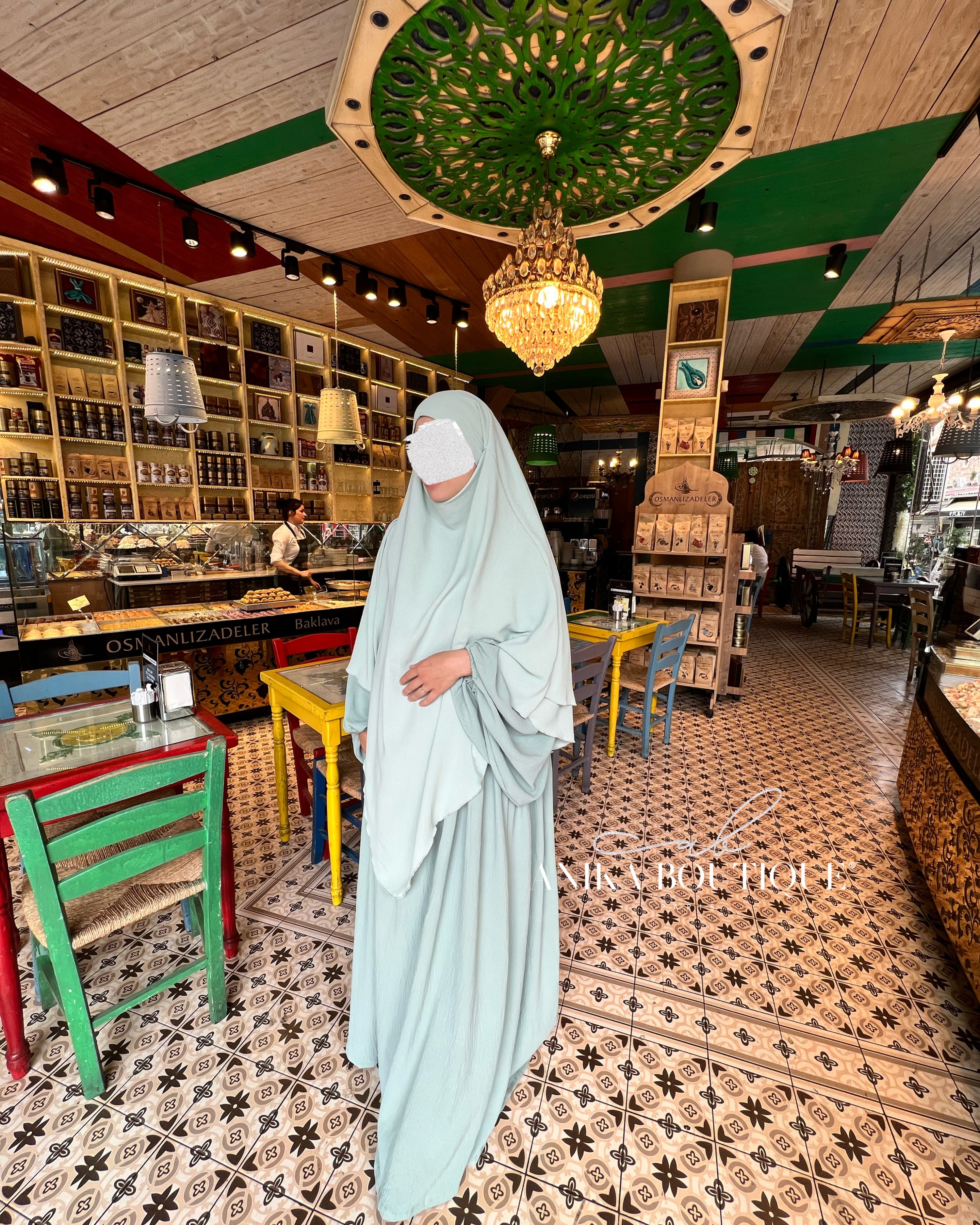Abaya NOURA manches bouffantes