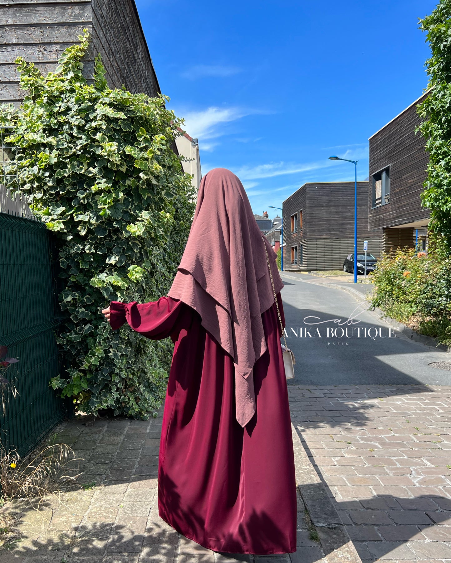 Khimar jazz deux voiles terracota