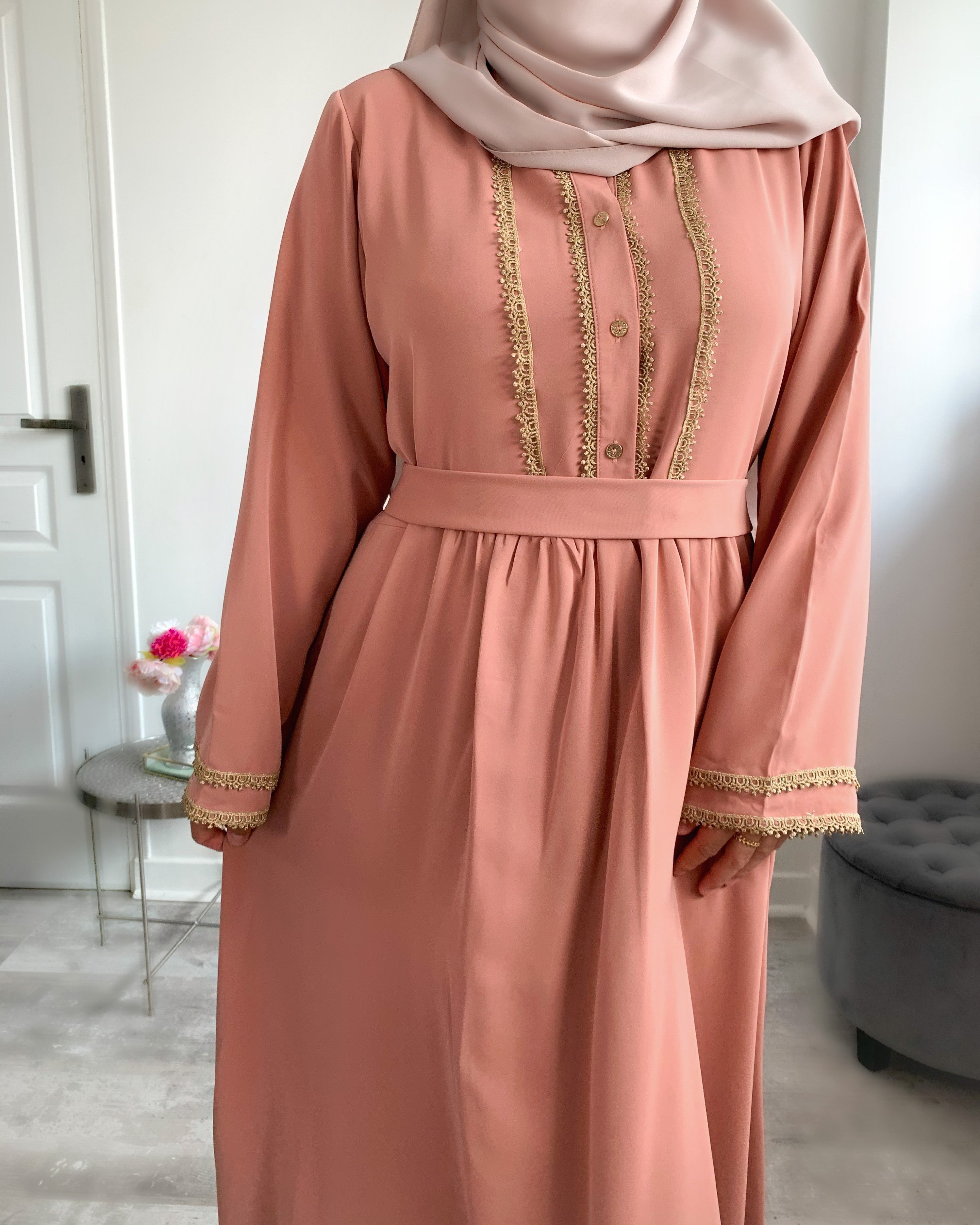 Robe habiba vieux rose