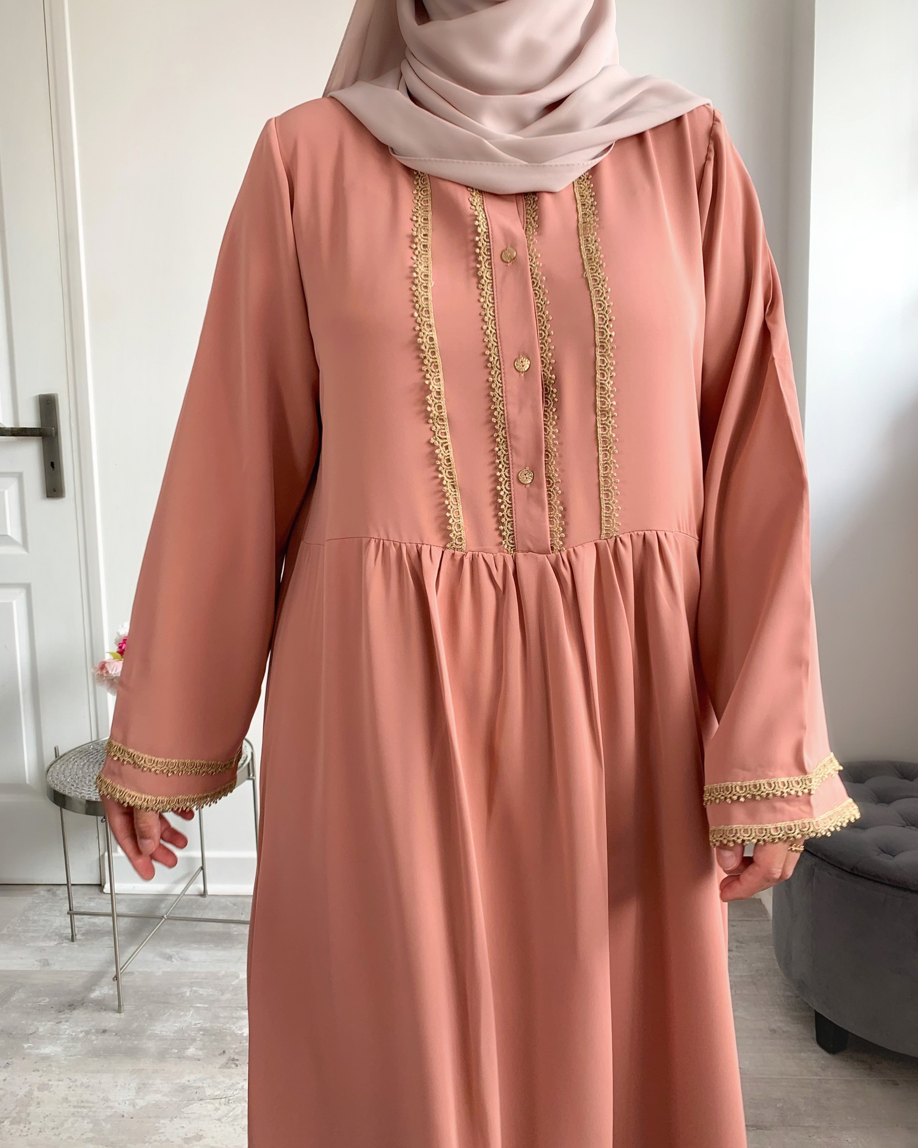 Robe habiba vieux rose