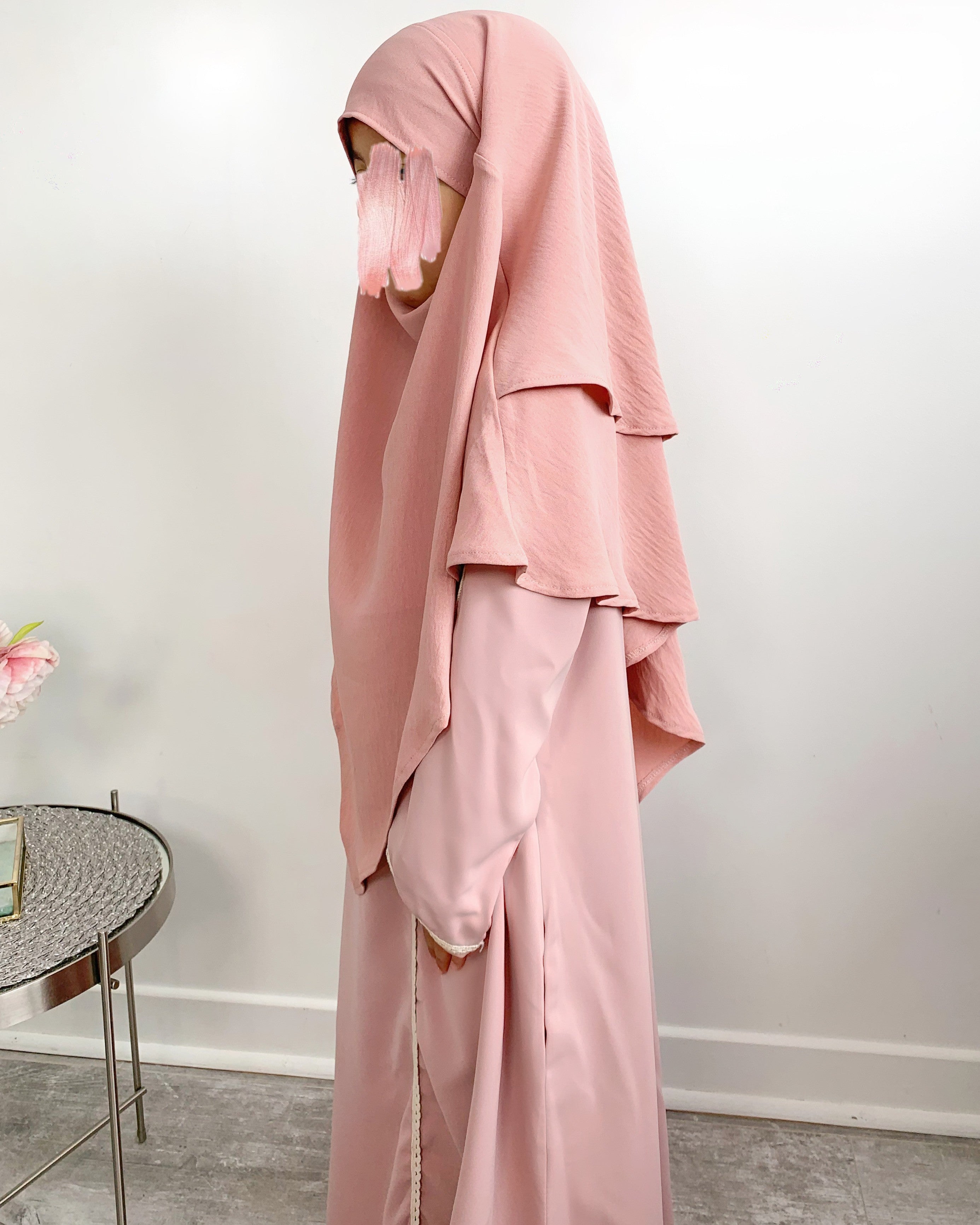 Khimar jazz 2 voiles petite fille