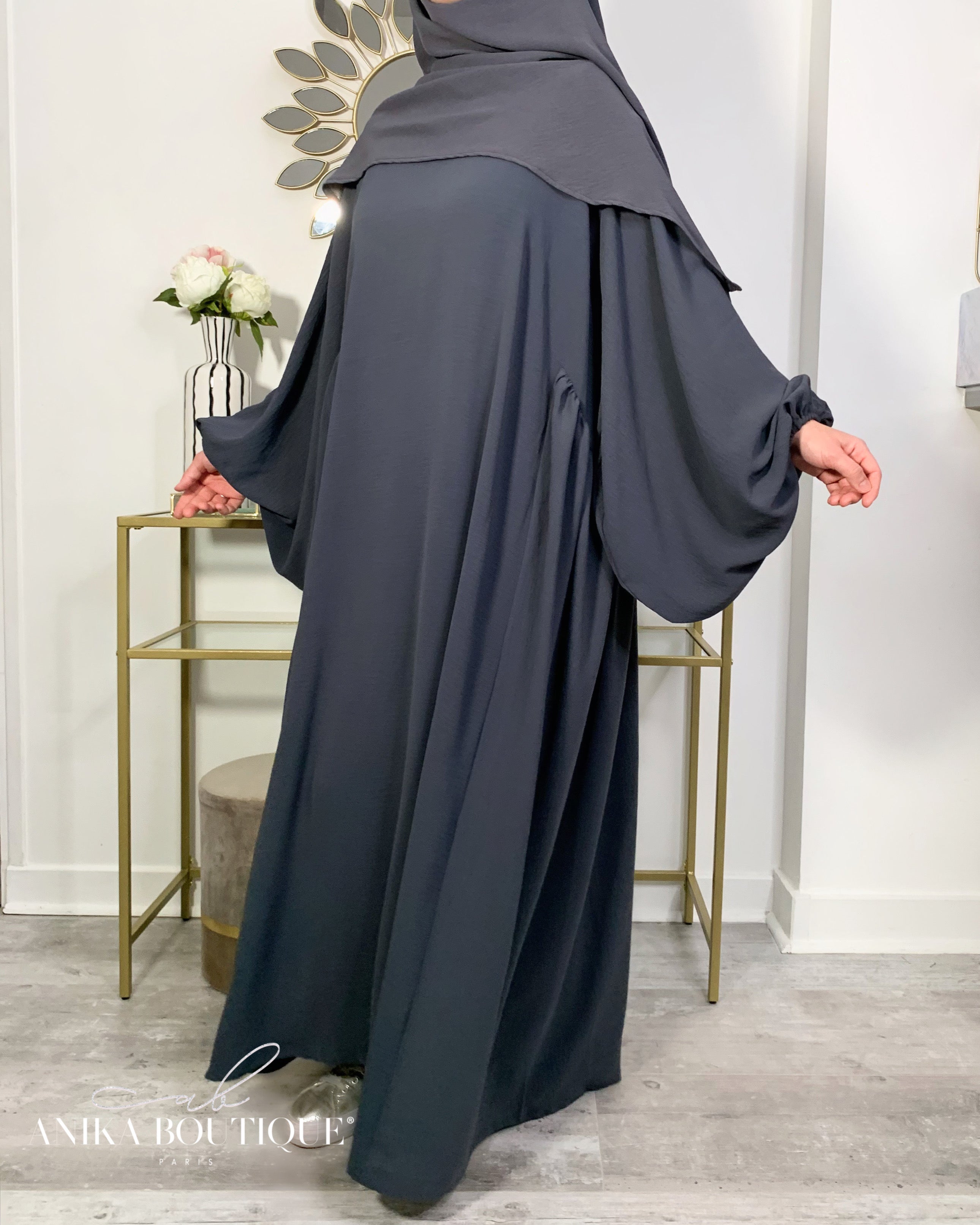 Abaya NOURA manches bouffantes