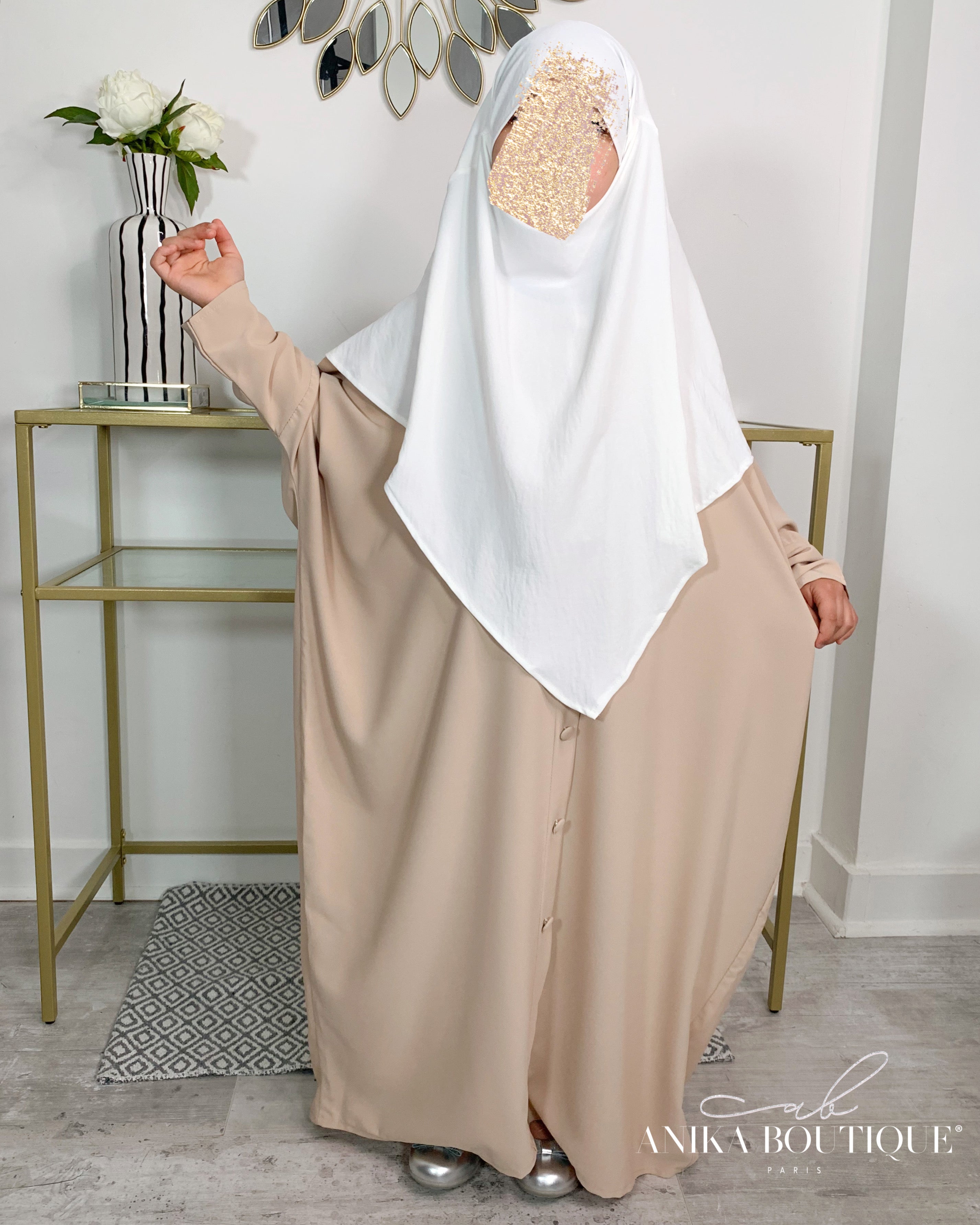 Khimar jazz 2 voiles petite fille