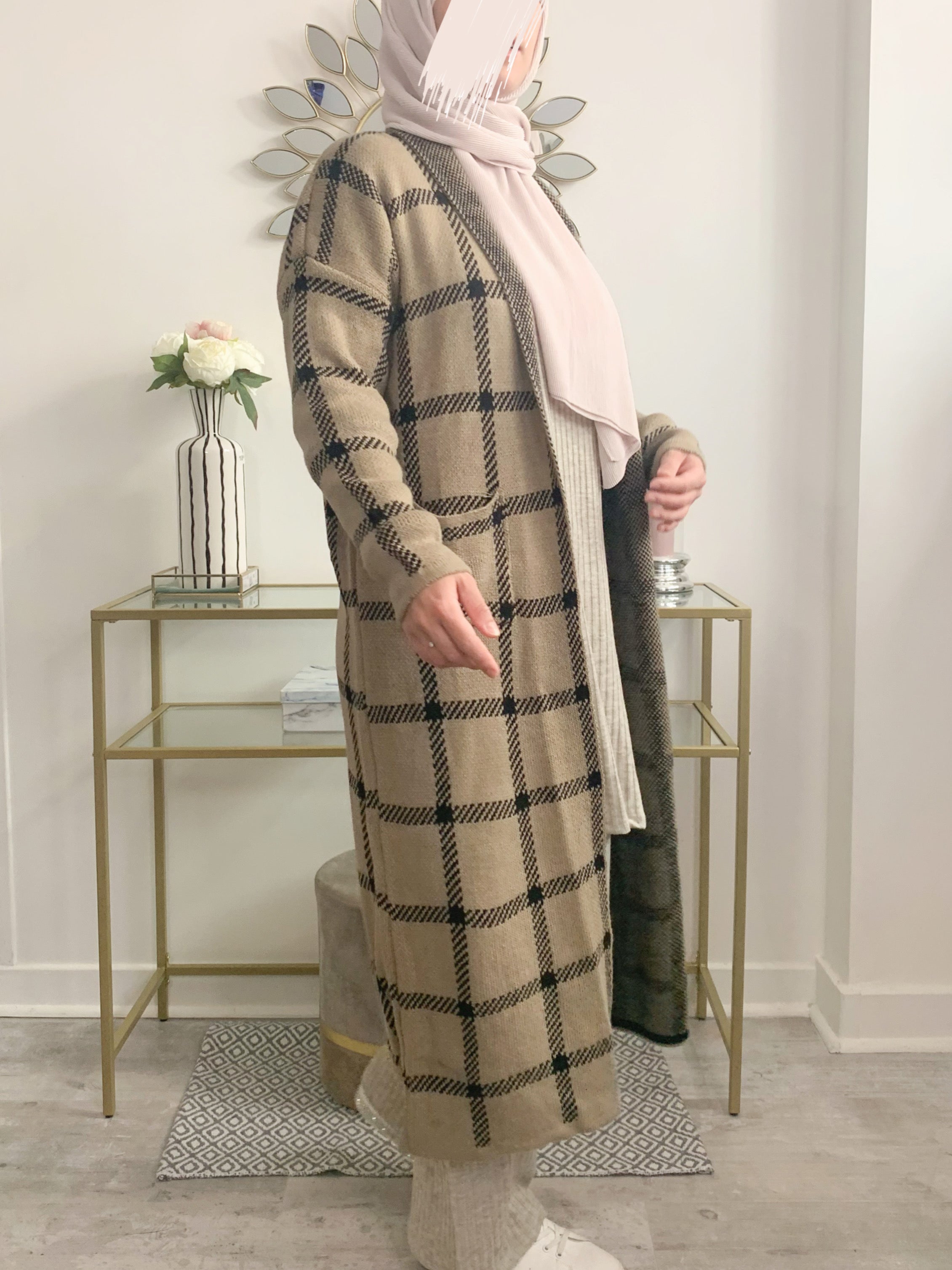 Gilet à carreaux