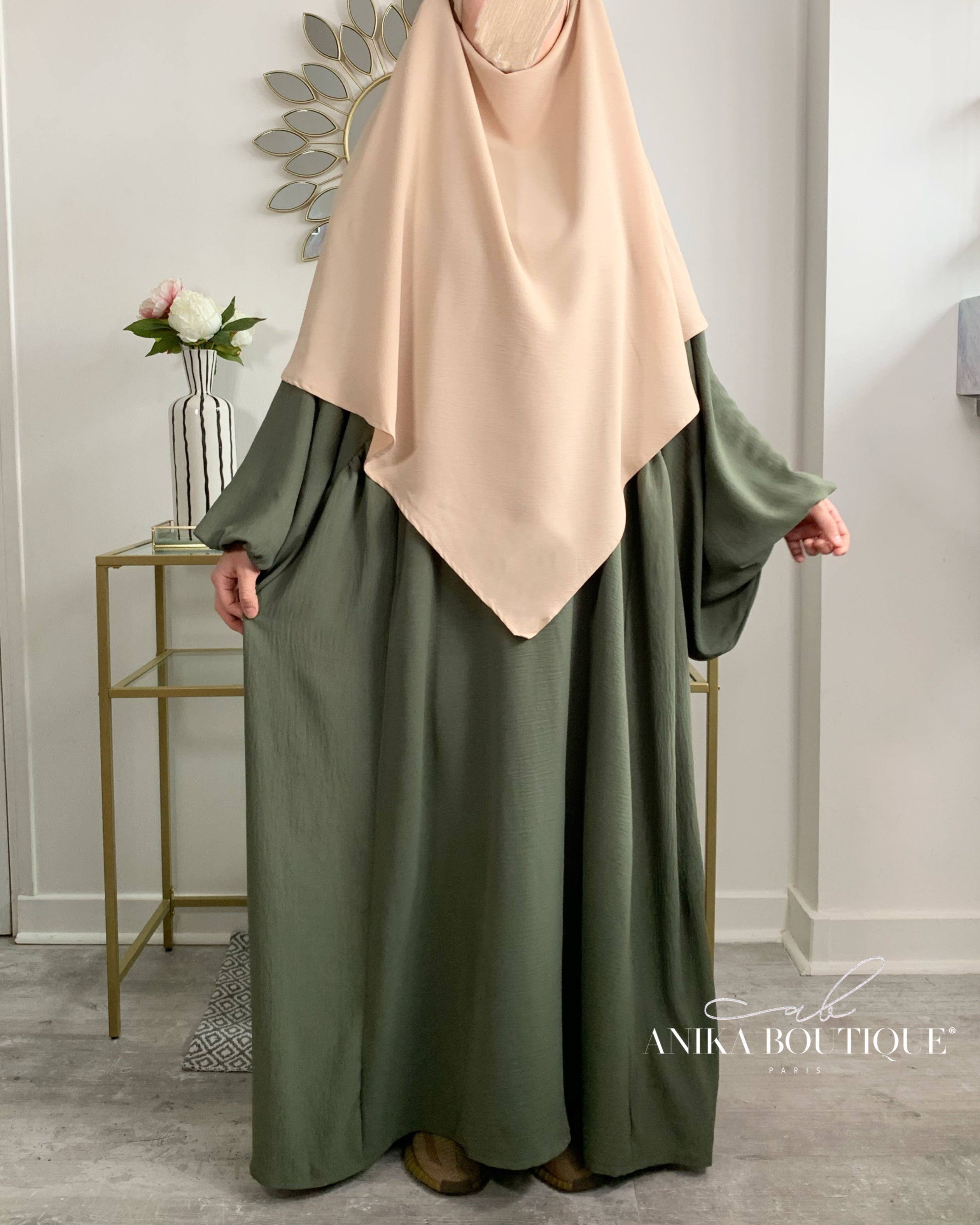 Abaya NOURA manches bouffantes