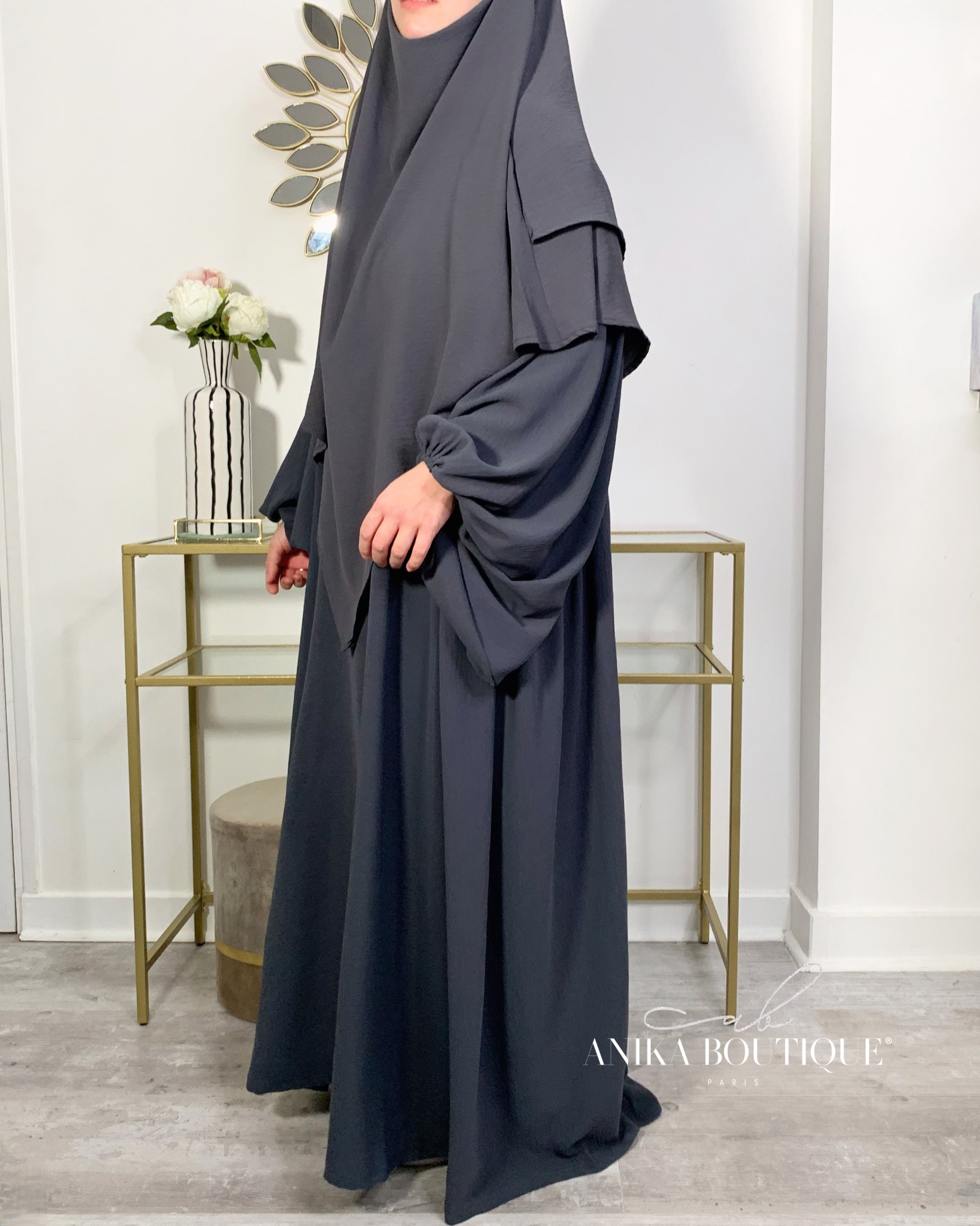 Abaya NOURA manches bouffantes