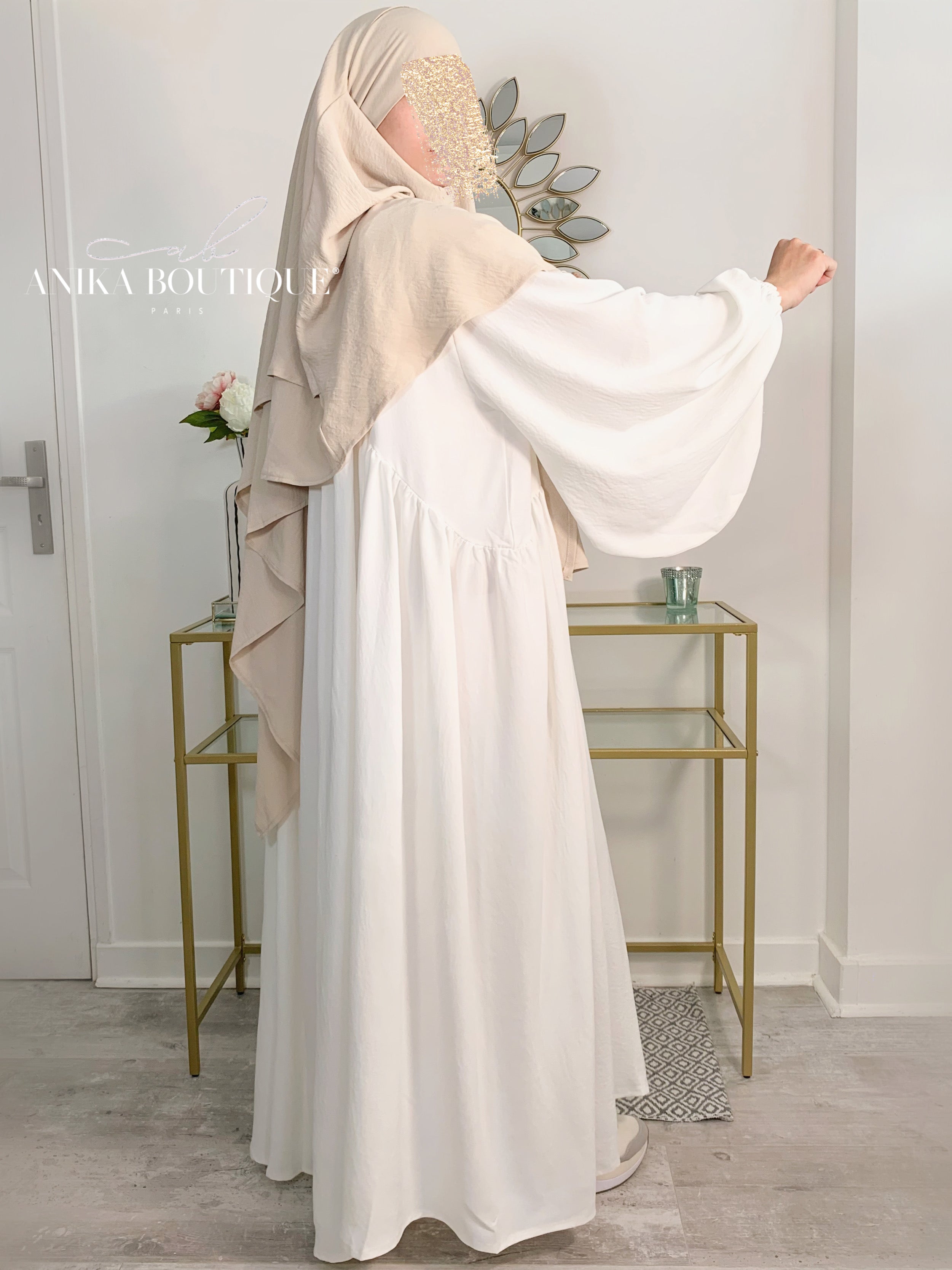 Abaya NOURA manches bouffantes
