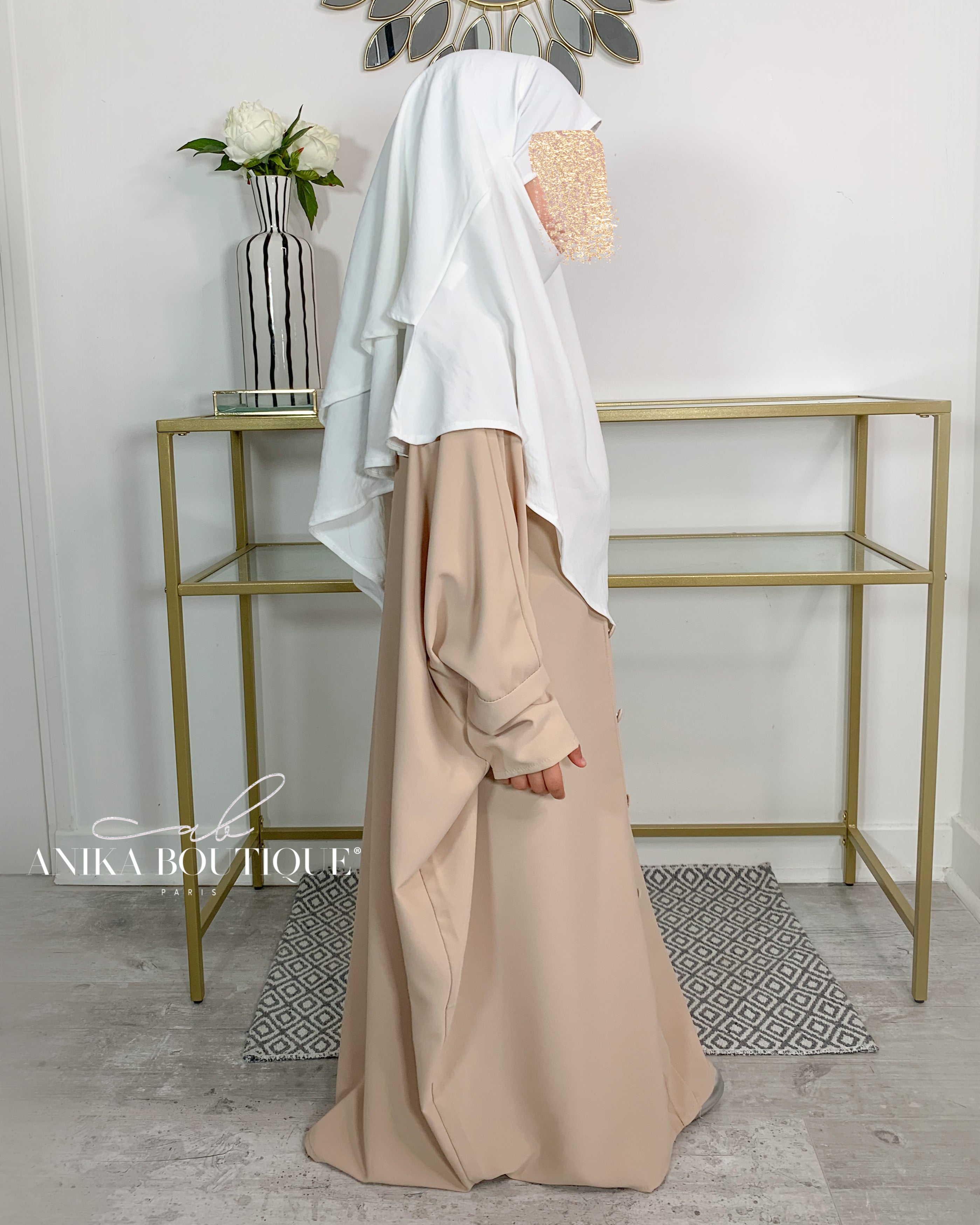 Khimar jazz 2 voiles petite fille